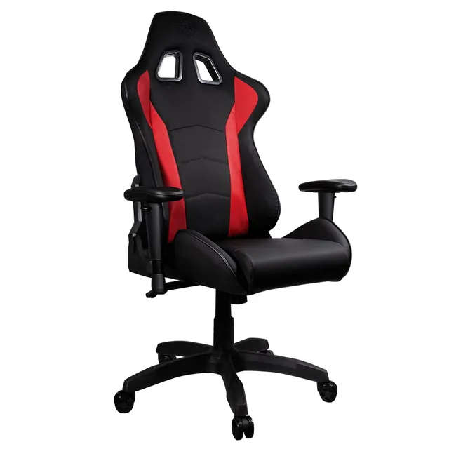 Cooler Master Caliber R1 Gaming-Stuhl Rot PU-Leder ergonomisch