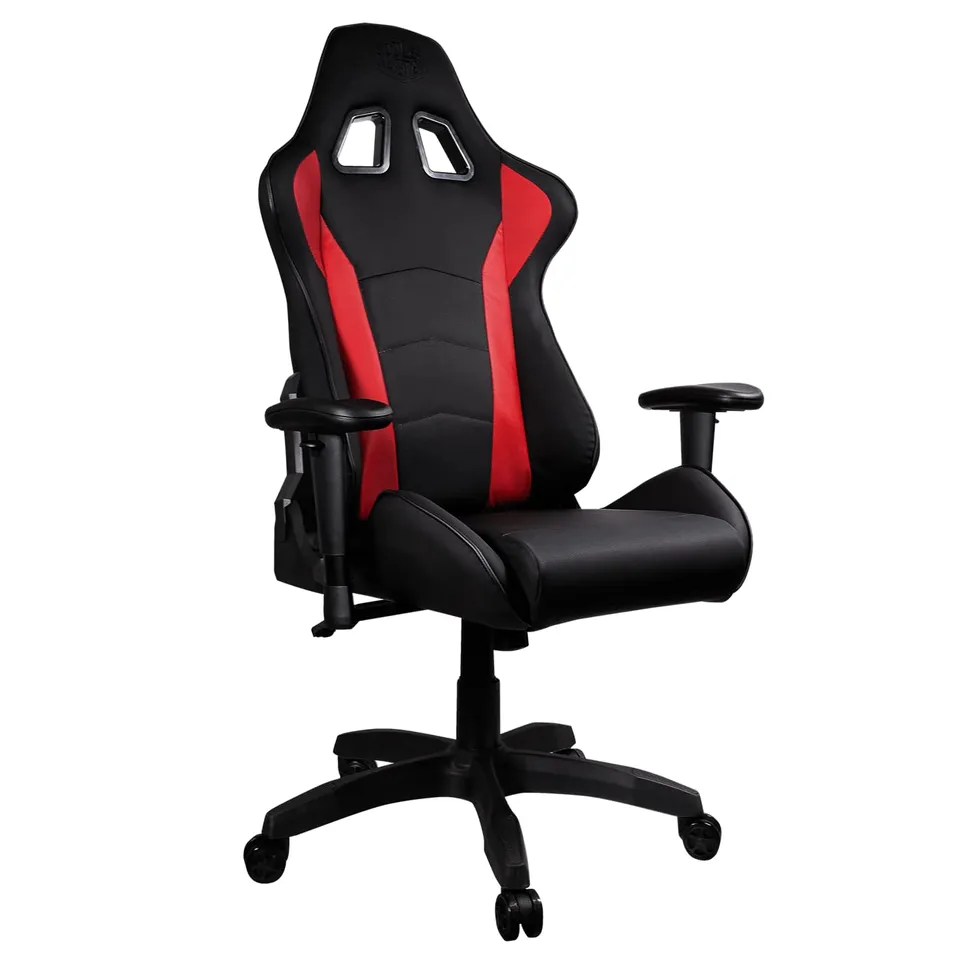 Cooler Master Caliber R1 Gaming-Stuhl Rot PU-Leder ergonomisch