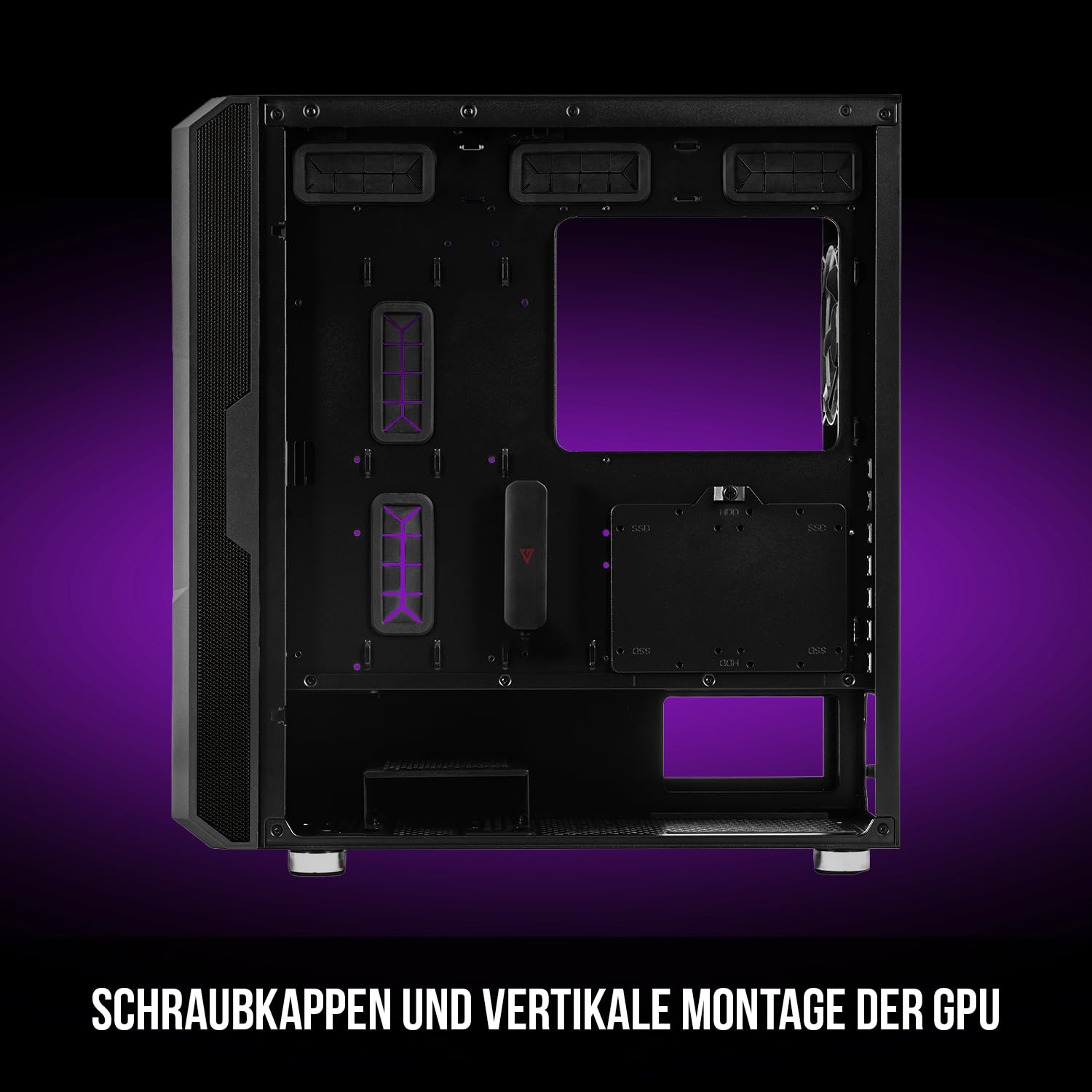 Modecom Volcano Amirani ARGB Midi-Tower Gehäuse 4 Lüfter