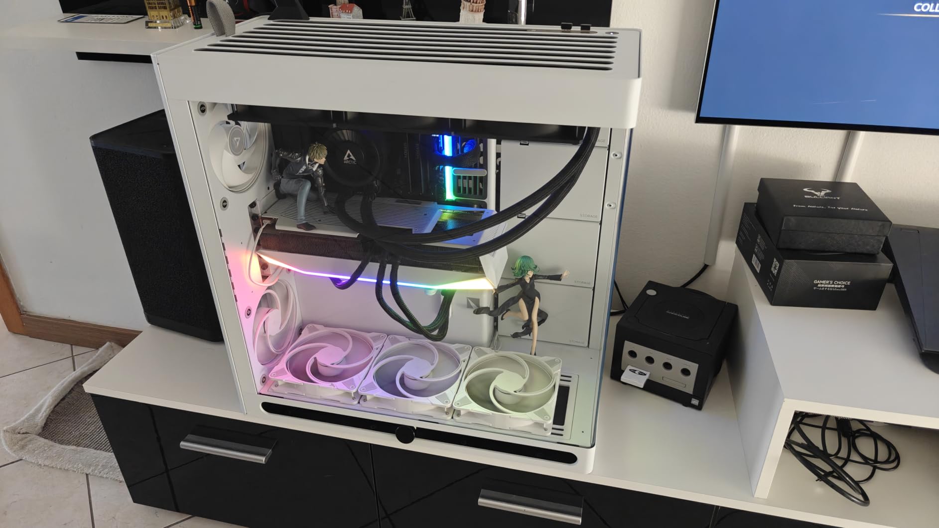 HAVN HS 420 PC Gehäuse Weiß ATX Dual-Chamber Glas