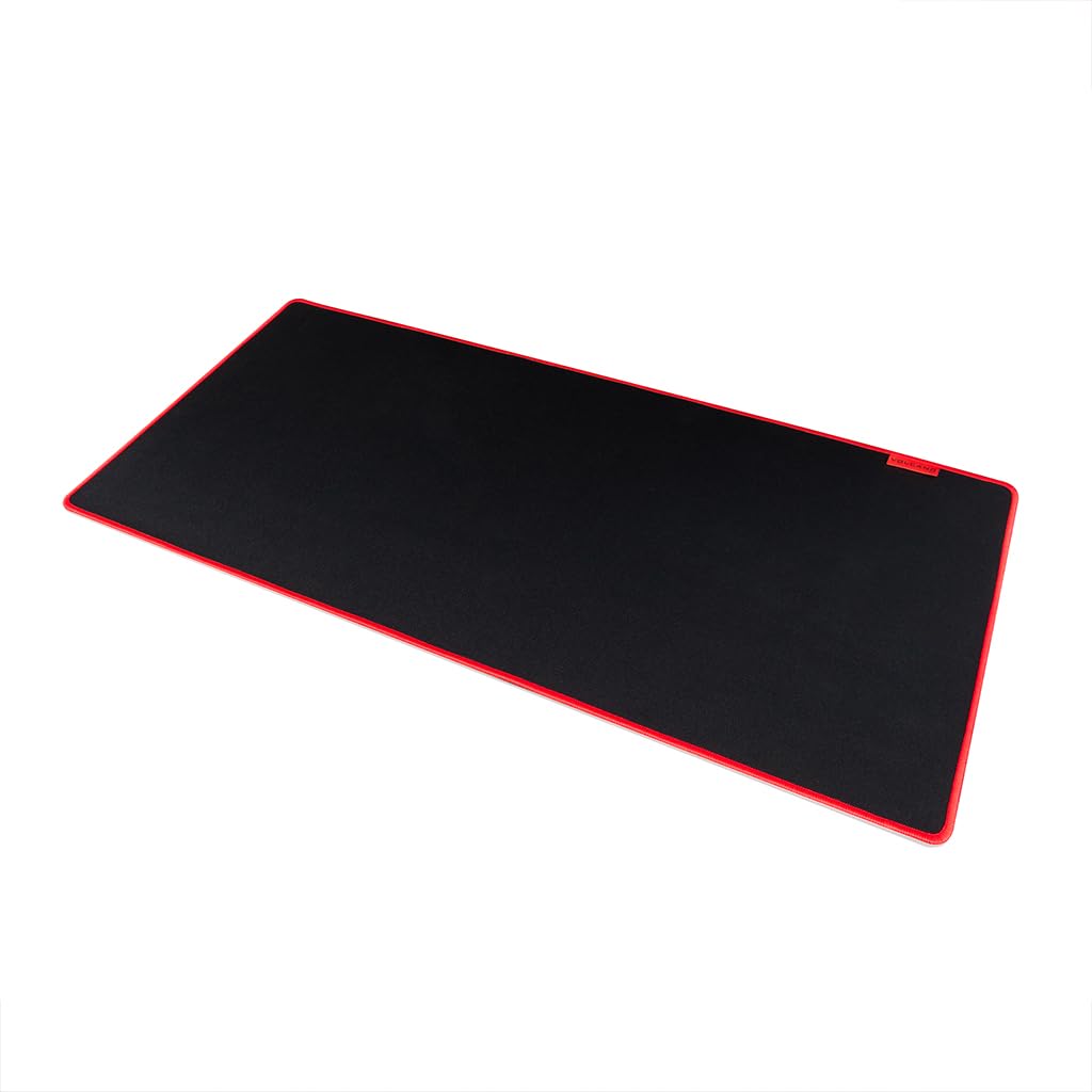 Modecom Volcano Erebus Black Mauspad Stoff groß rot Saum
