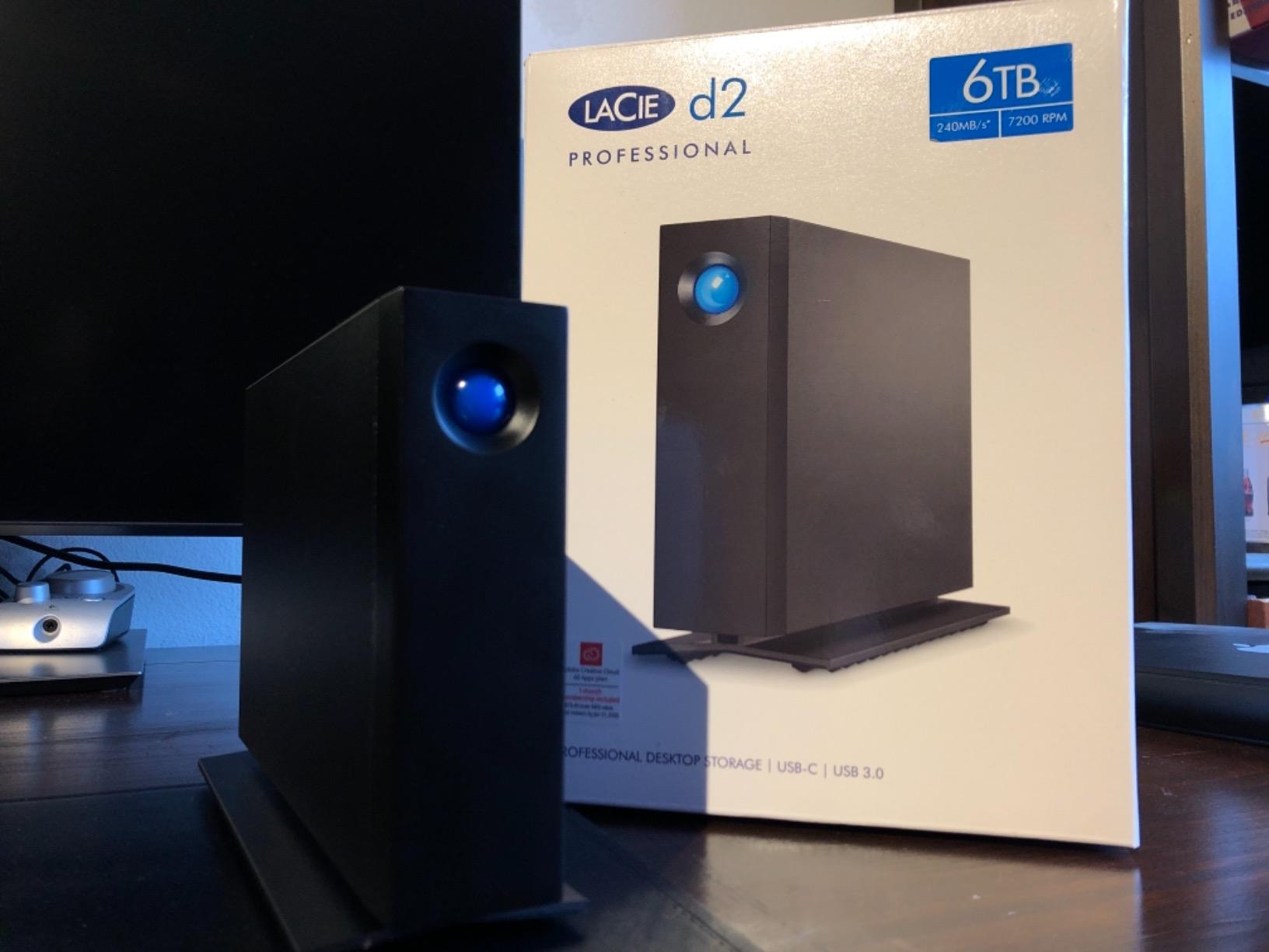 LaCie d2 Professional Festplatte 8TB USB-C Alu