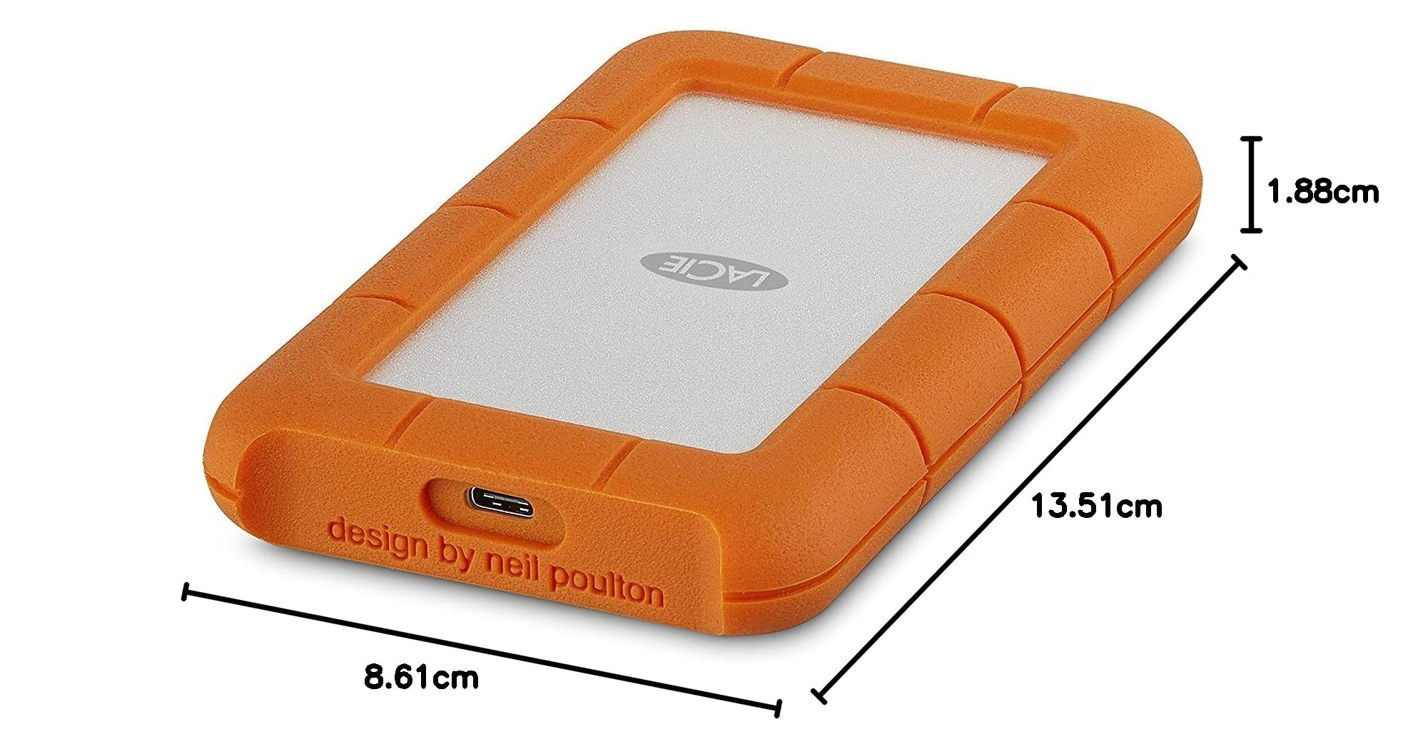 LaCie Rugged Festplatte 1TB extern USB-C stoßfest