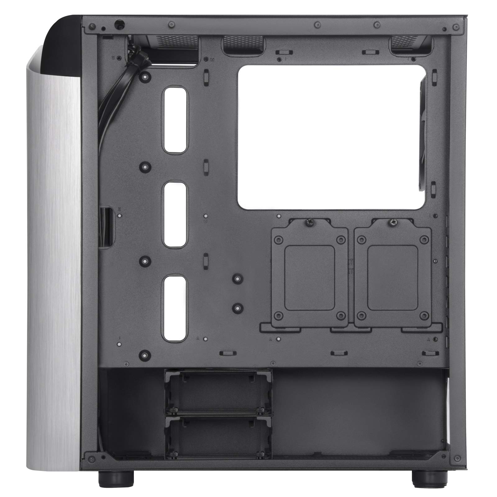 SilverStone SETA A1 Mid-Tower ATX-Gehäuse Glas Silber
