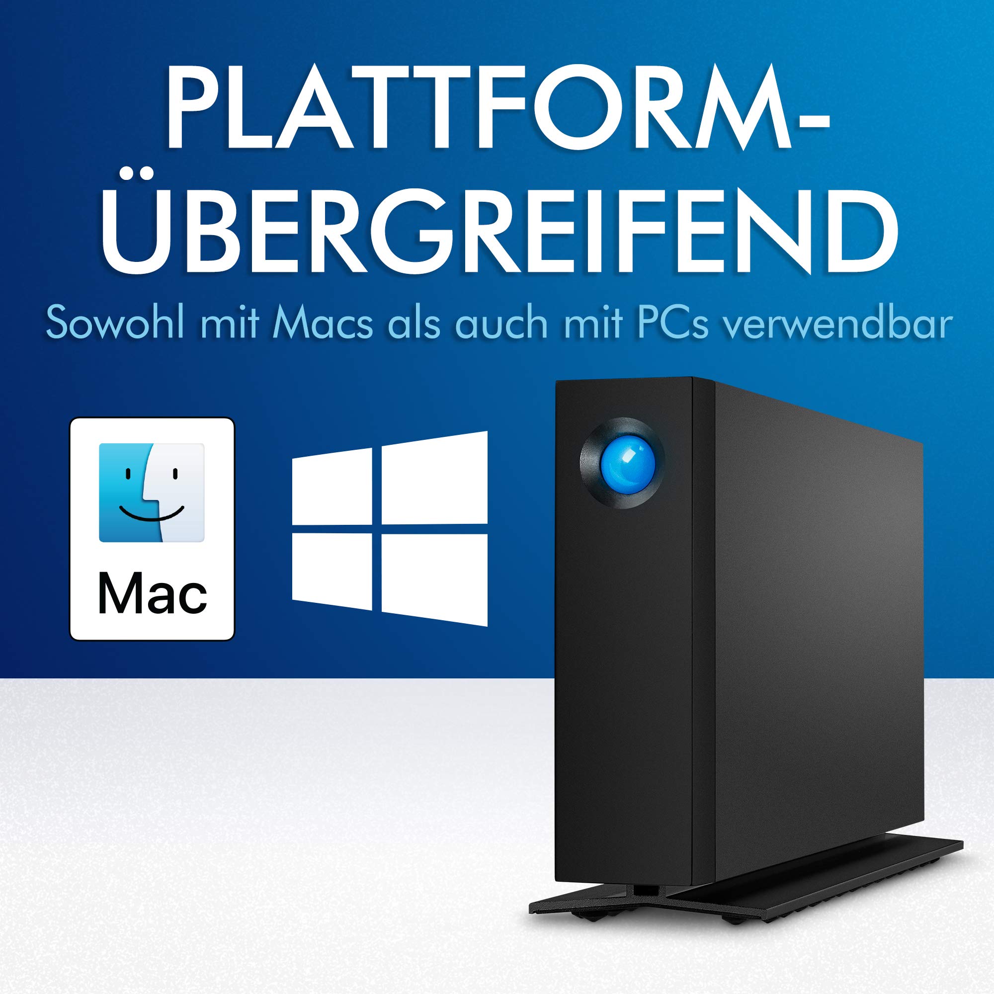 LaCie d2 Professional Festplatte 8TB USB-C Alu