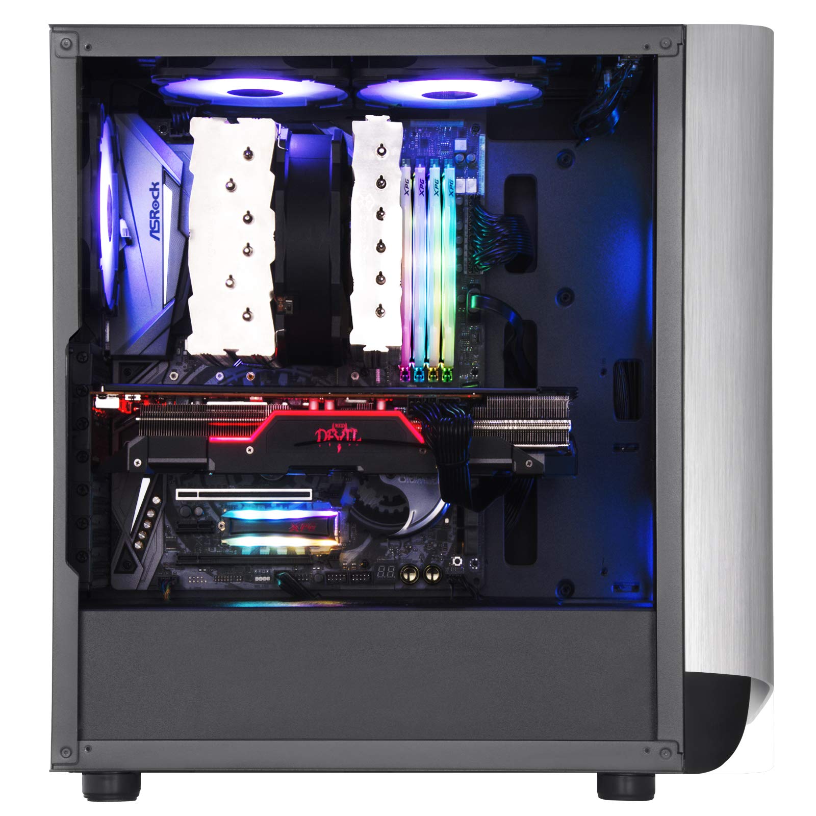 SilverStone SETA A1 Mid-Tower ATX-Gehäuse Glas Silber