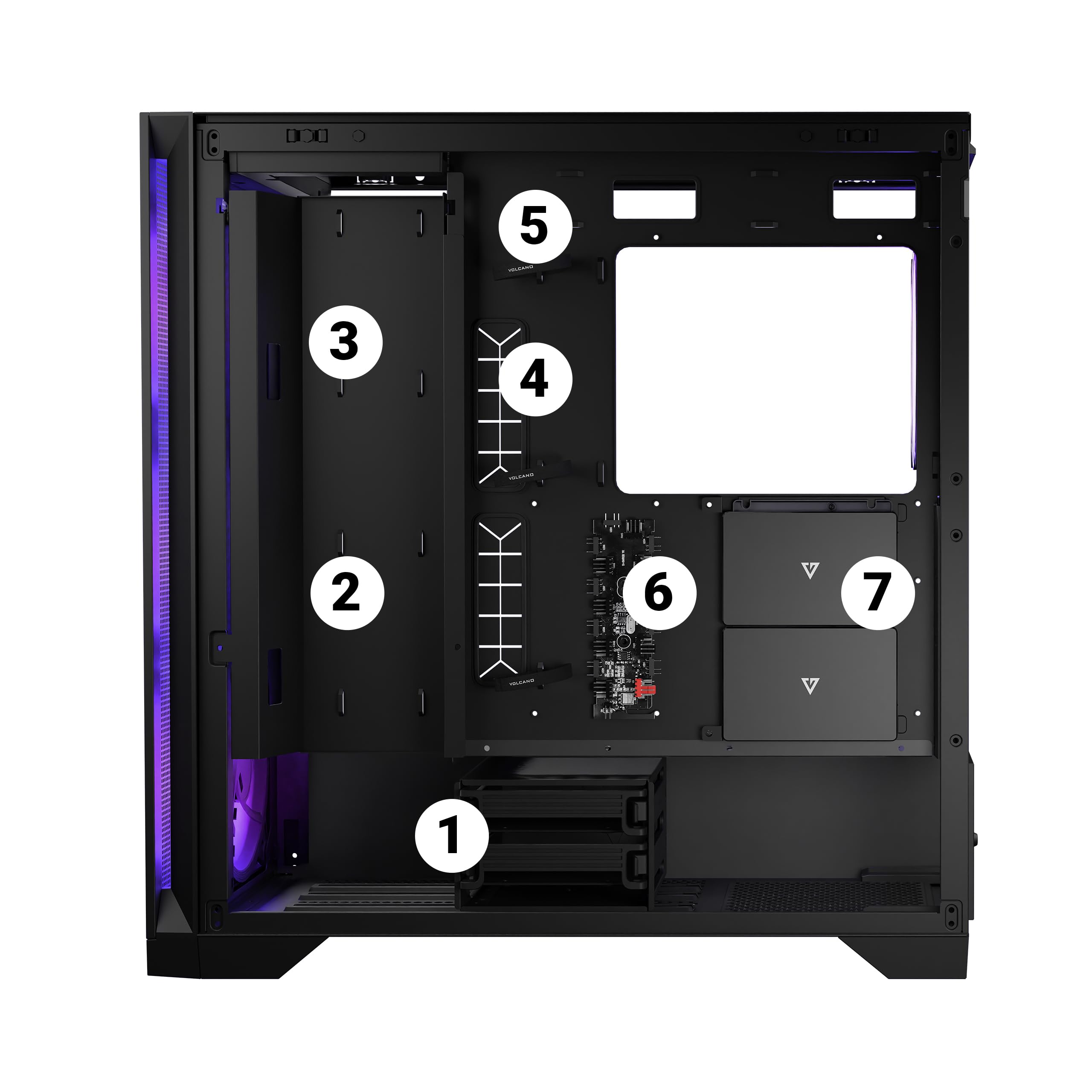 Modecom Volcano Expanse S APEX PC-Gehäuse Schwarz ARGB