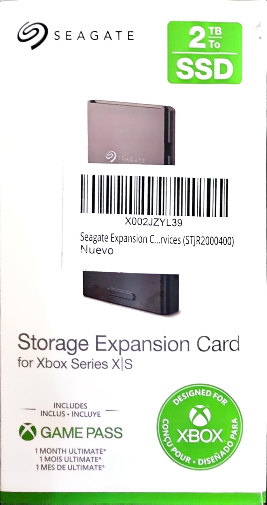 Seagate Game Drive STJR2000400 Speichererweiterungskarte 2TB Xbox