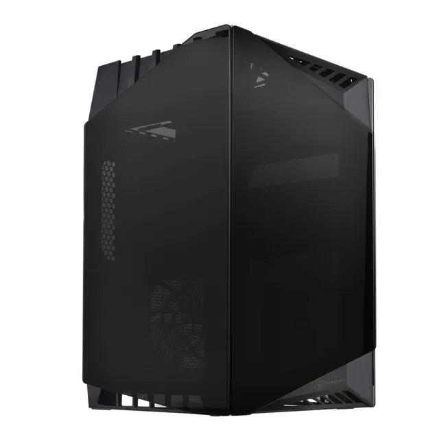 SilverStone Lucid LD03B Mini-ITX Gehäuse schwarz Glas