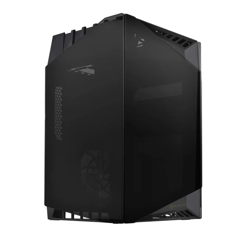 SilverStone Lucid LD03B Mini-ITX Gehäuse schwarz Glas