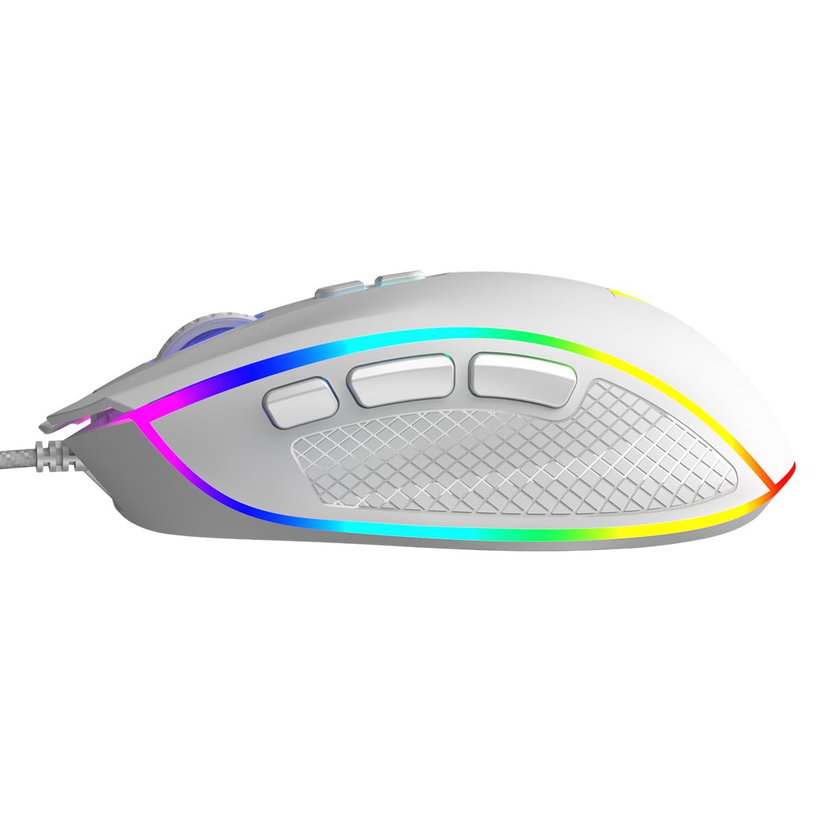 Modecom Volcano Veles Gaming-Maus weiß RGB kabelgebunden