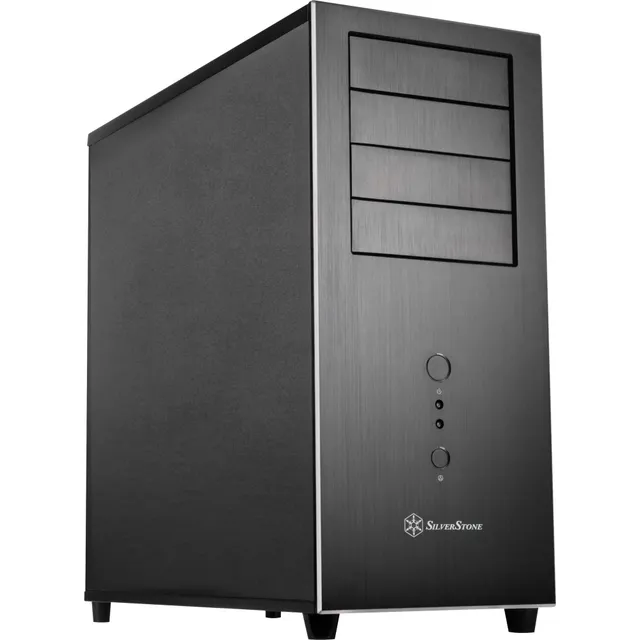 SilverStone Temjin TJ04B-E Midi Tower PC Gehäuse ATX schwarz