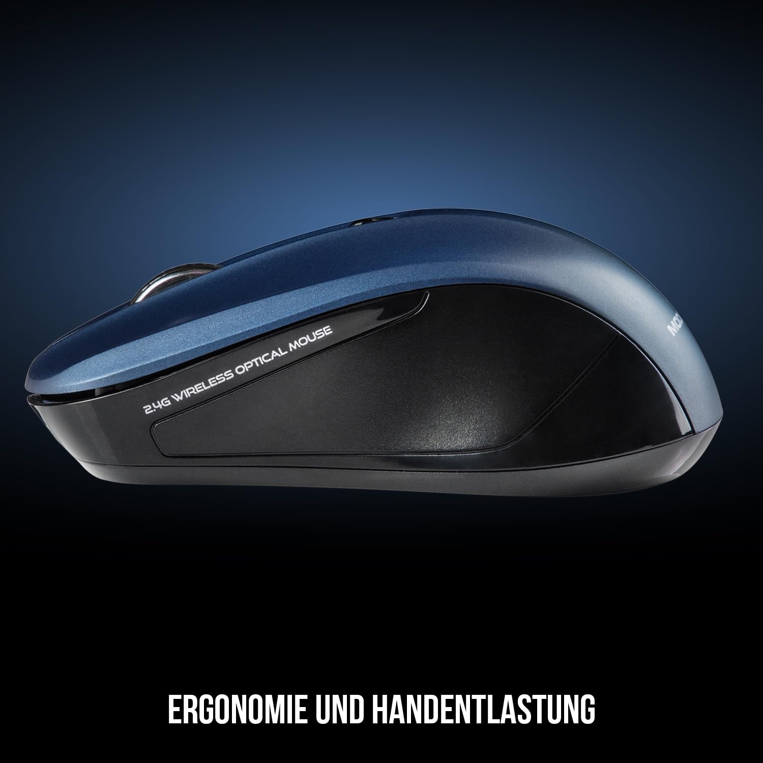 Modecom Mice WM9.1 Funkmaus schwarz-blau 1200 DPI