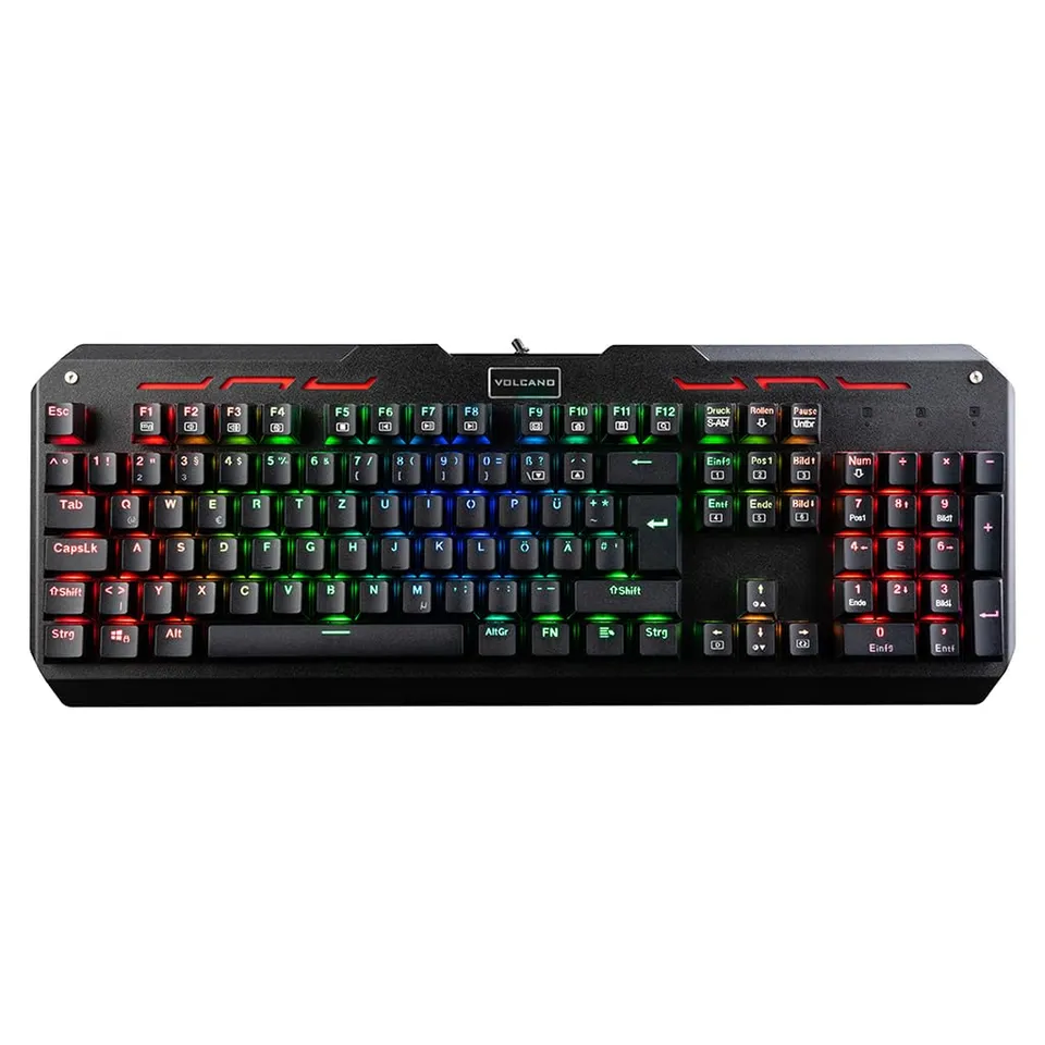Modecom Volcano Hammer RGB Tastatur QWERTZ Outemu Blau