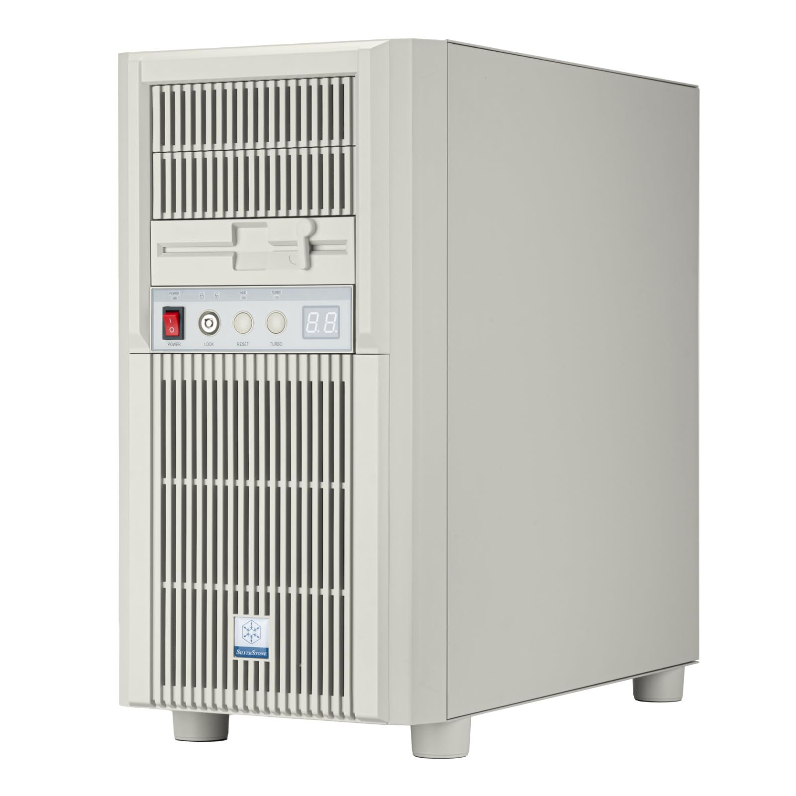 SilverStone FLP03 M-ATX Retro-Gehäuse Weiß 360mm