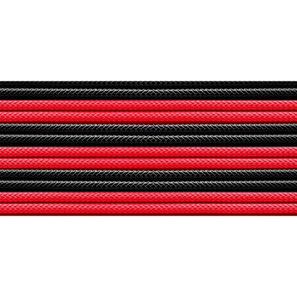 Cooler Master PVC Netzteil-Verlängerungskabel 30cm schwarz-rot