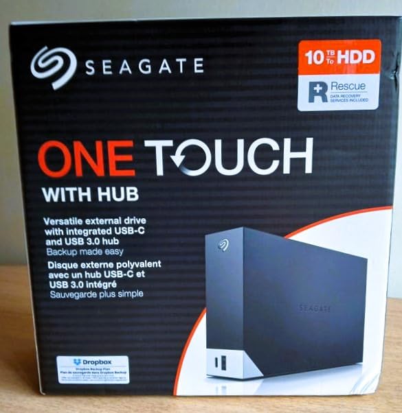 Seagate One Touch Hub 10TB externe Festplatte mit USB-Hub