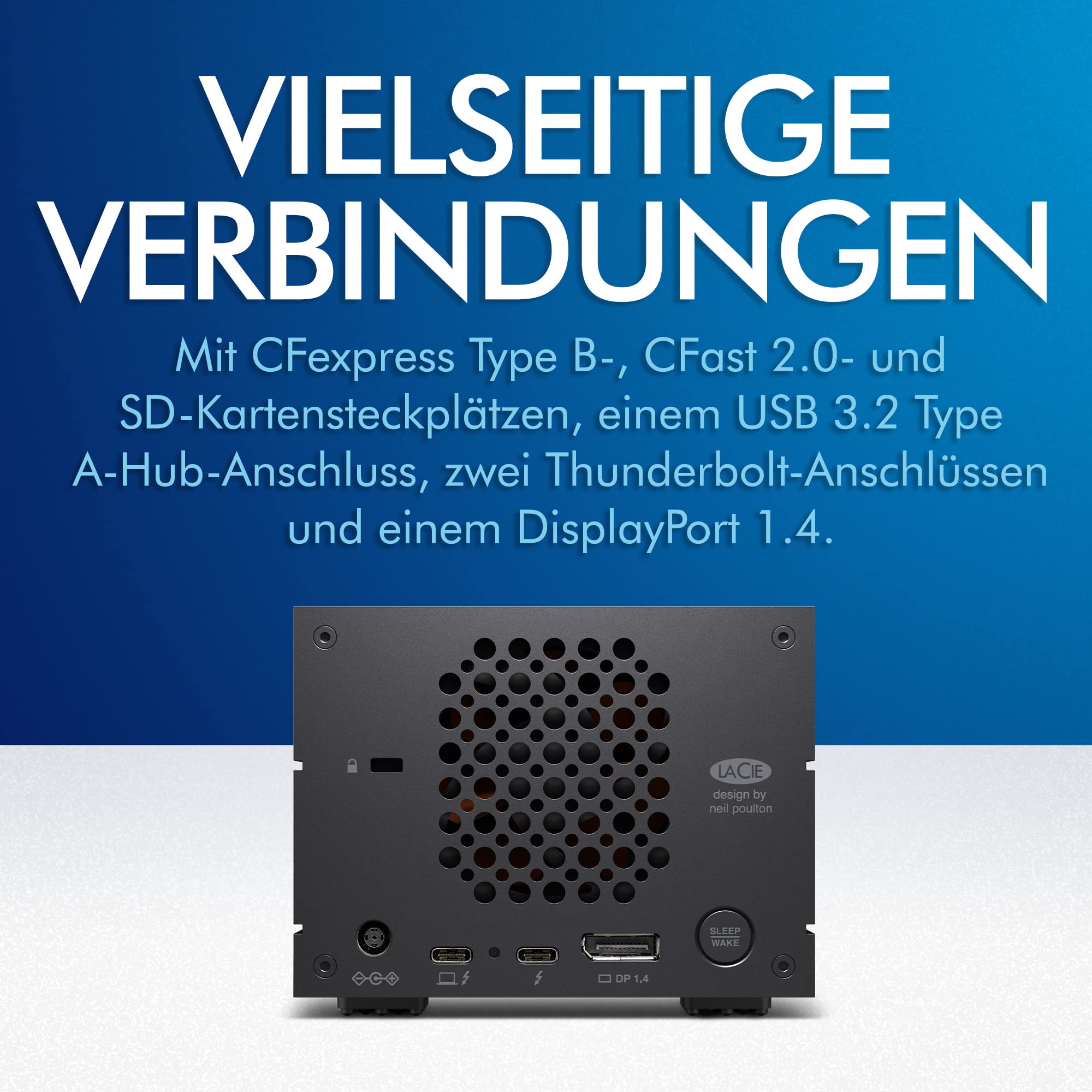 LaCie 2big Dock 16TB externe Festplatte Thunderbolt RAID