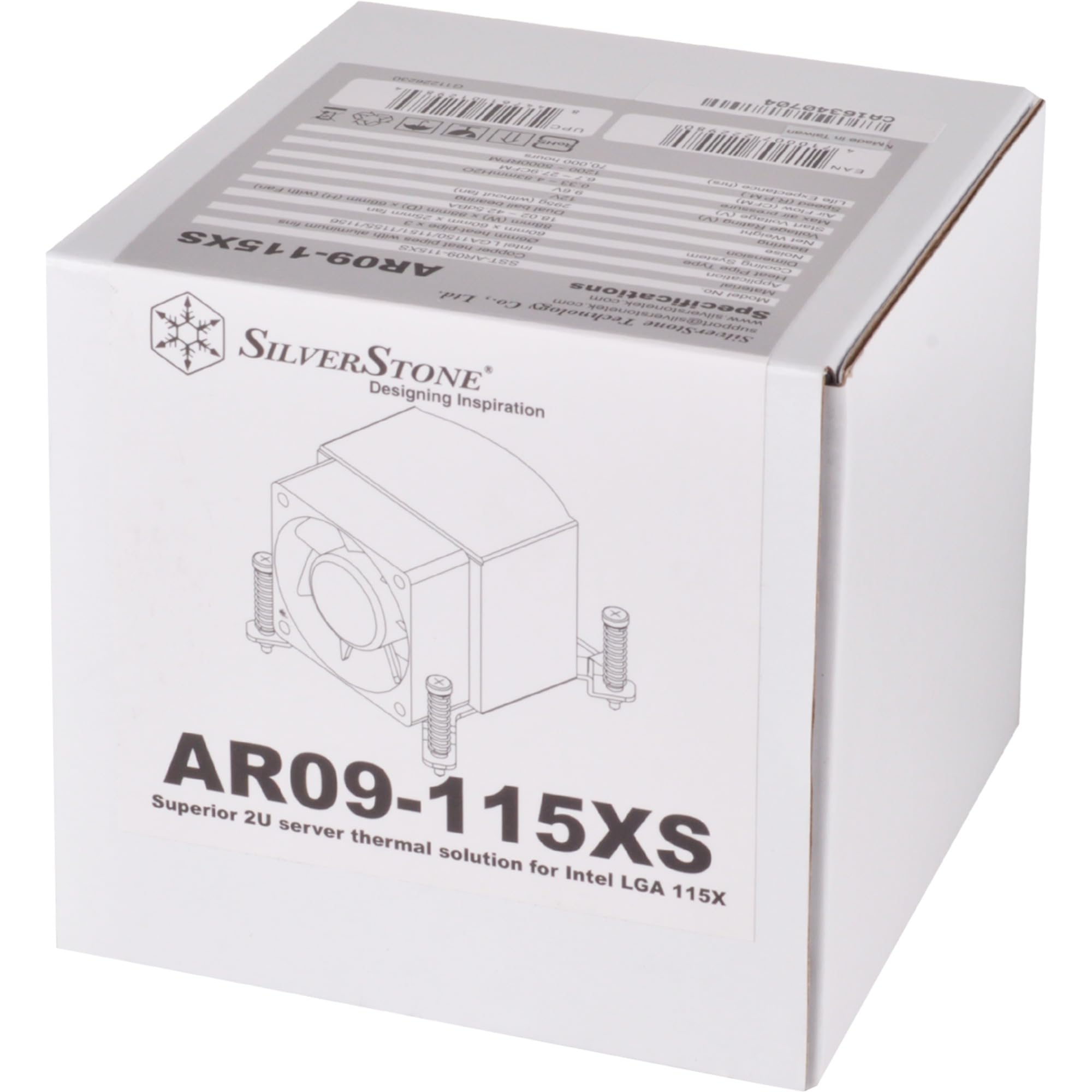 SilverStone Argon AR09-115XS CPU-Kühler 60mm PWM Intel Low-Profile