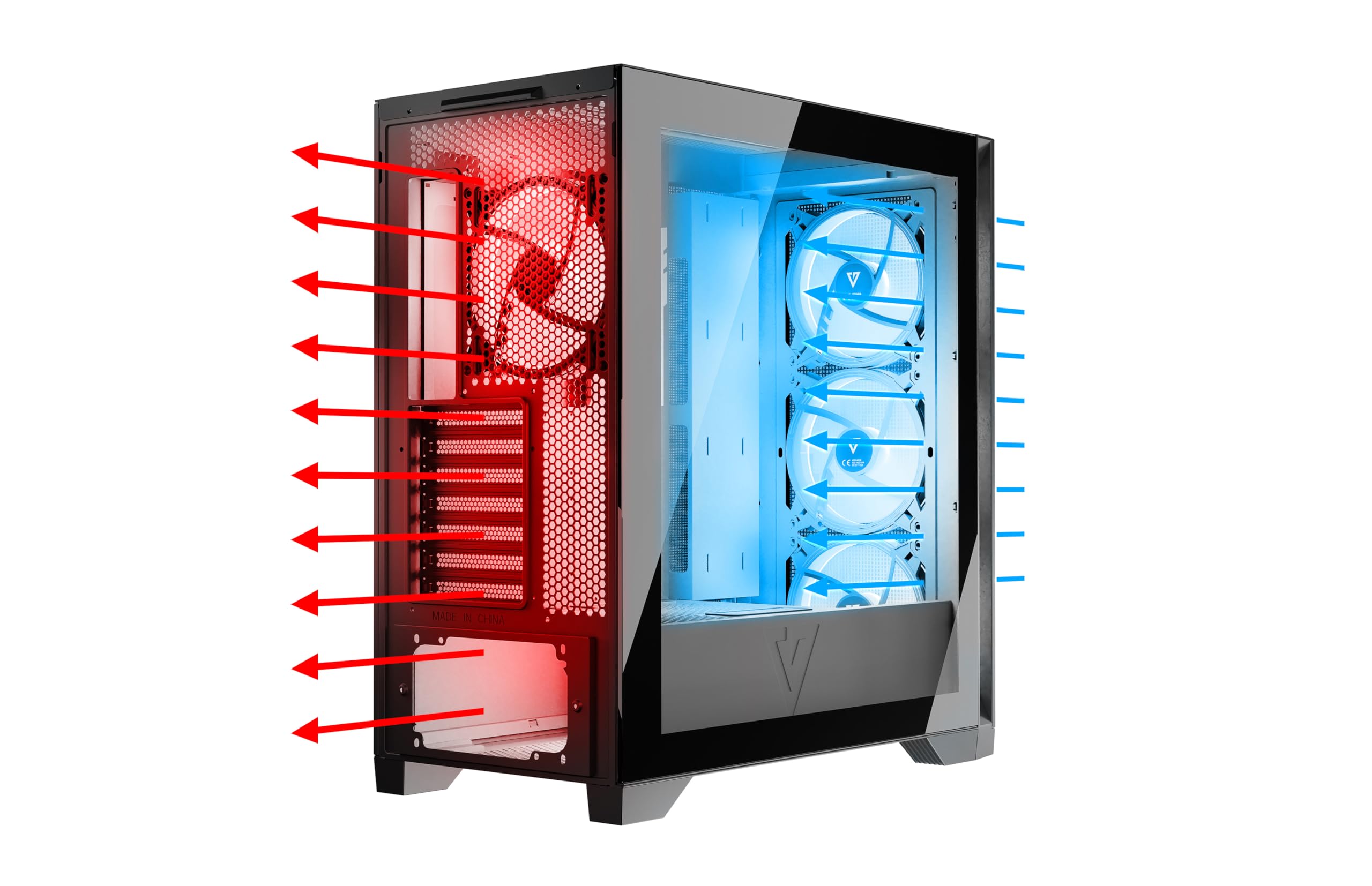Modecom Volcano Expanse S APEX PC-Gehäuse Schwarz ARGB