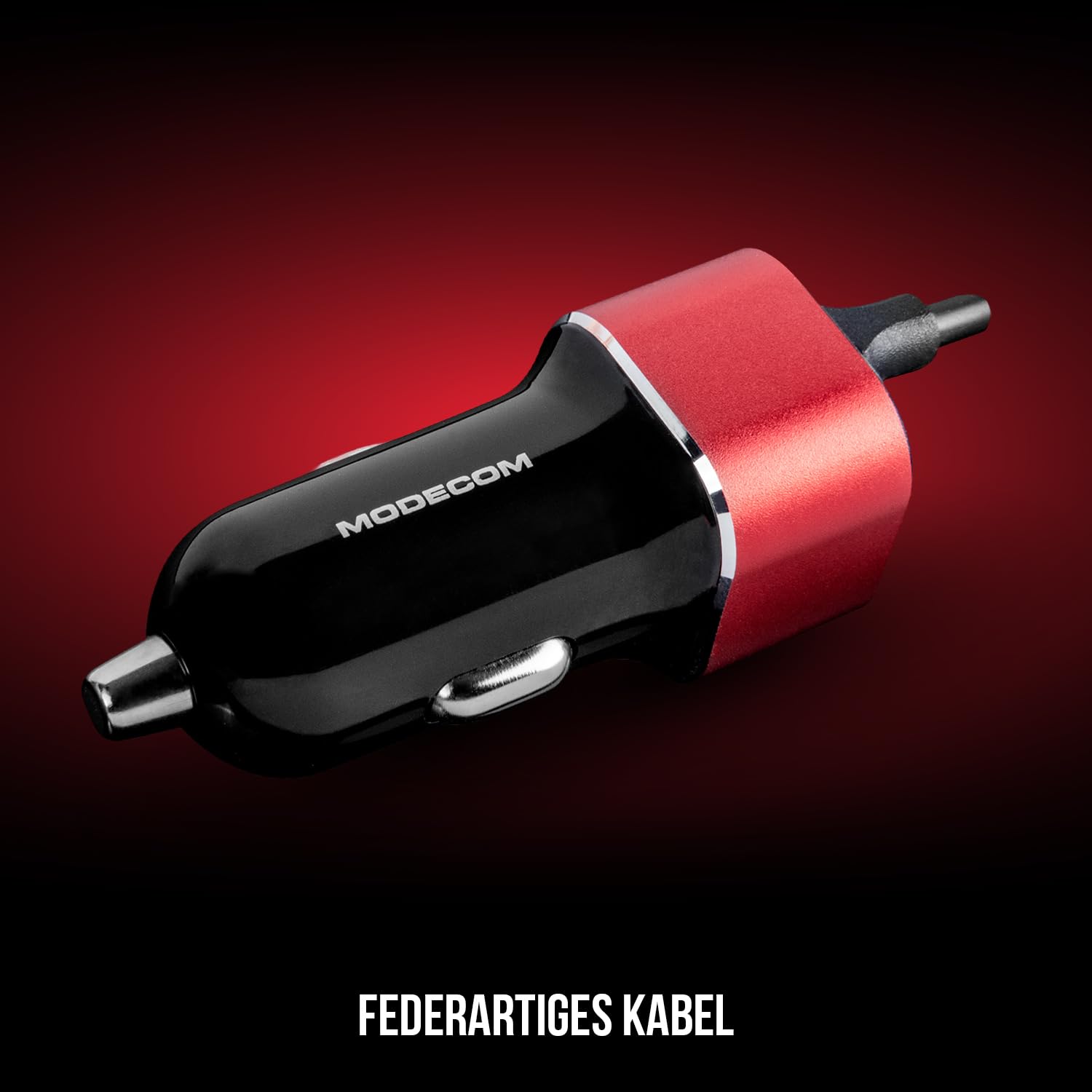Modecom CU2K-09 Kfz-Ladegerät Micro-USB schwarz Kabel