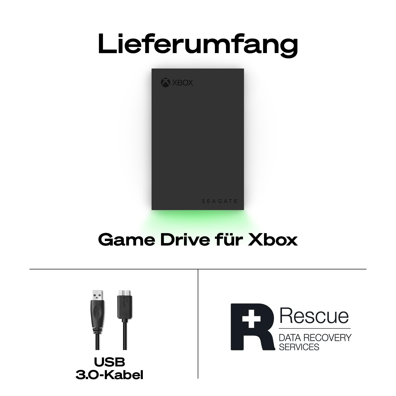 Seagate Game Drive STKX2000403 externe Festplatte 2TB Xbox USB 3.0