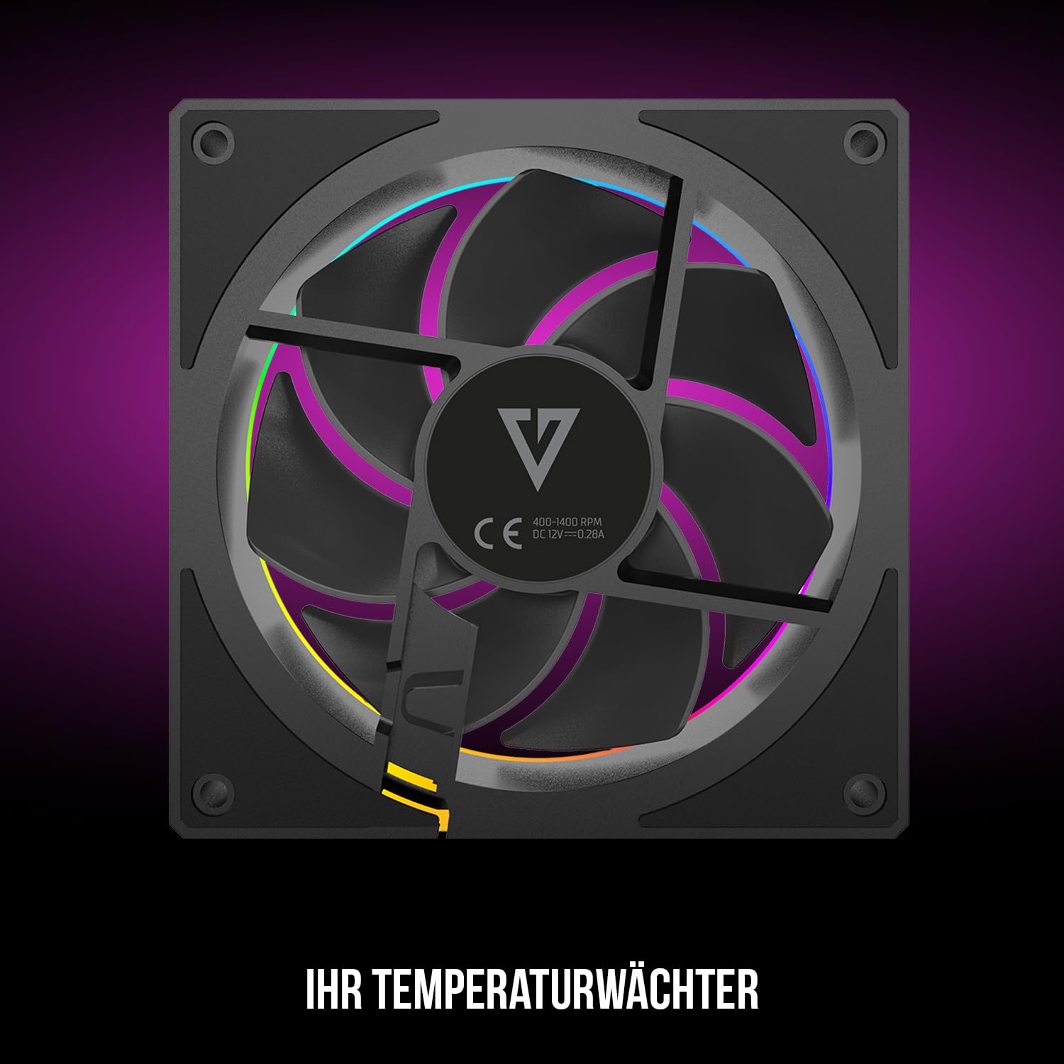 Modecom Volcano Loop ARGB Lüfter Schwarz 120 mm PWM