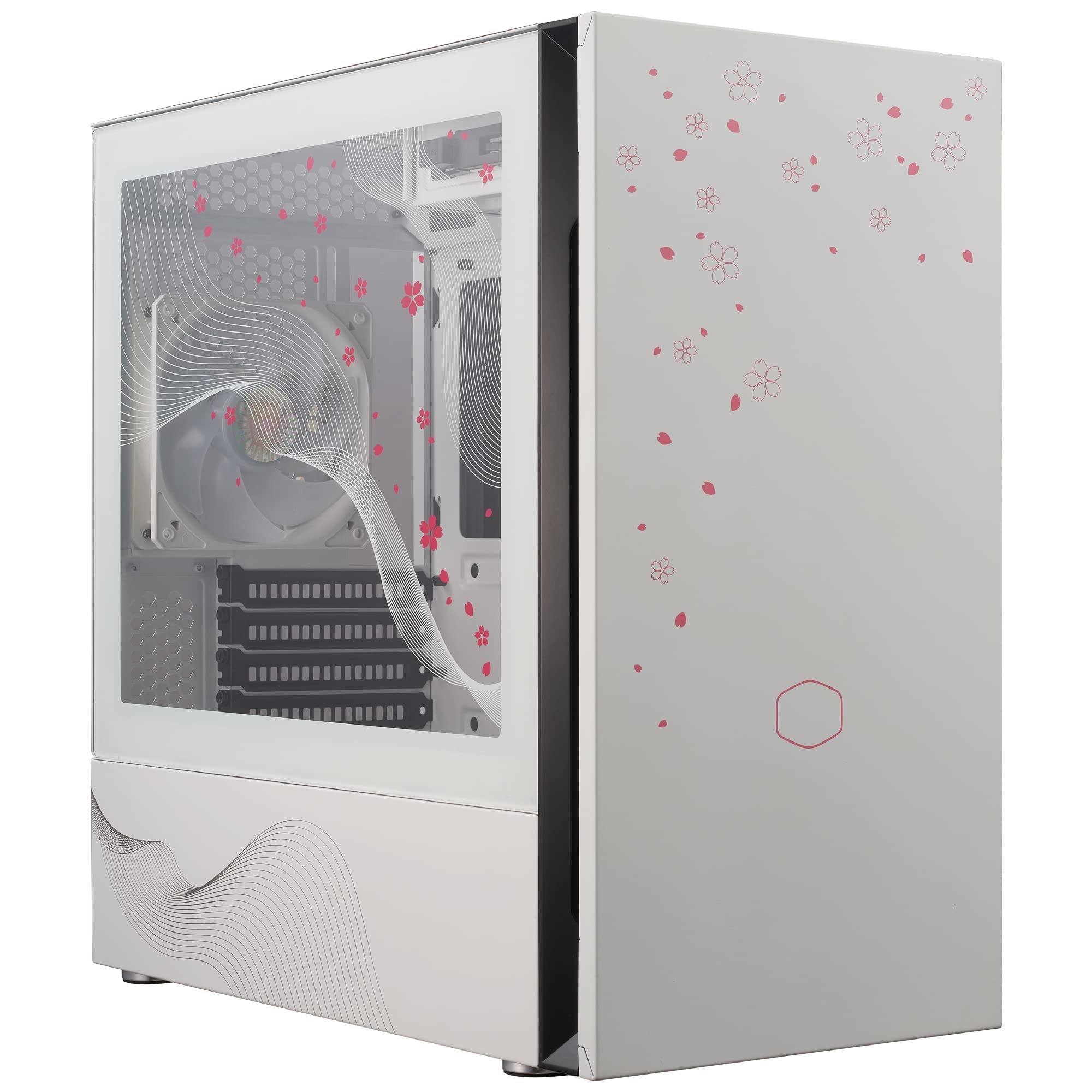 Cooler Master Silencio S400 Sakura Mini-Tower Gehäuse weiß