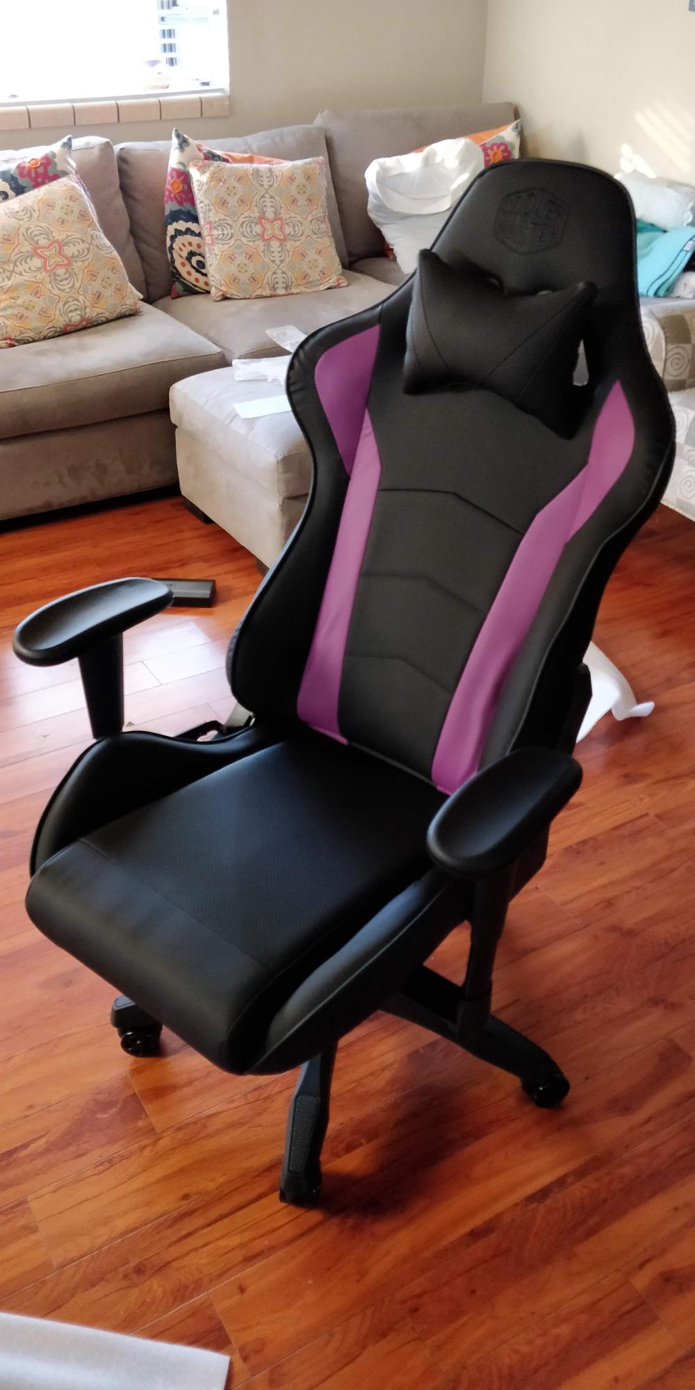 Cooler Master Caliber R1 Gaming-Stuhl Rot PU-Leder ergonomisch