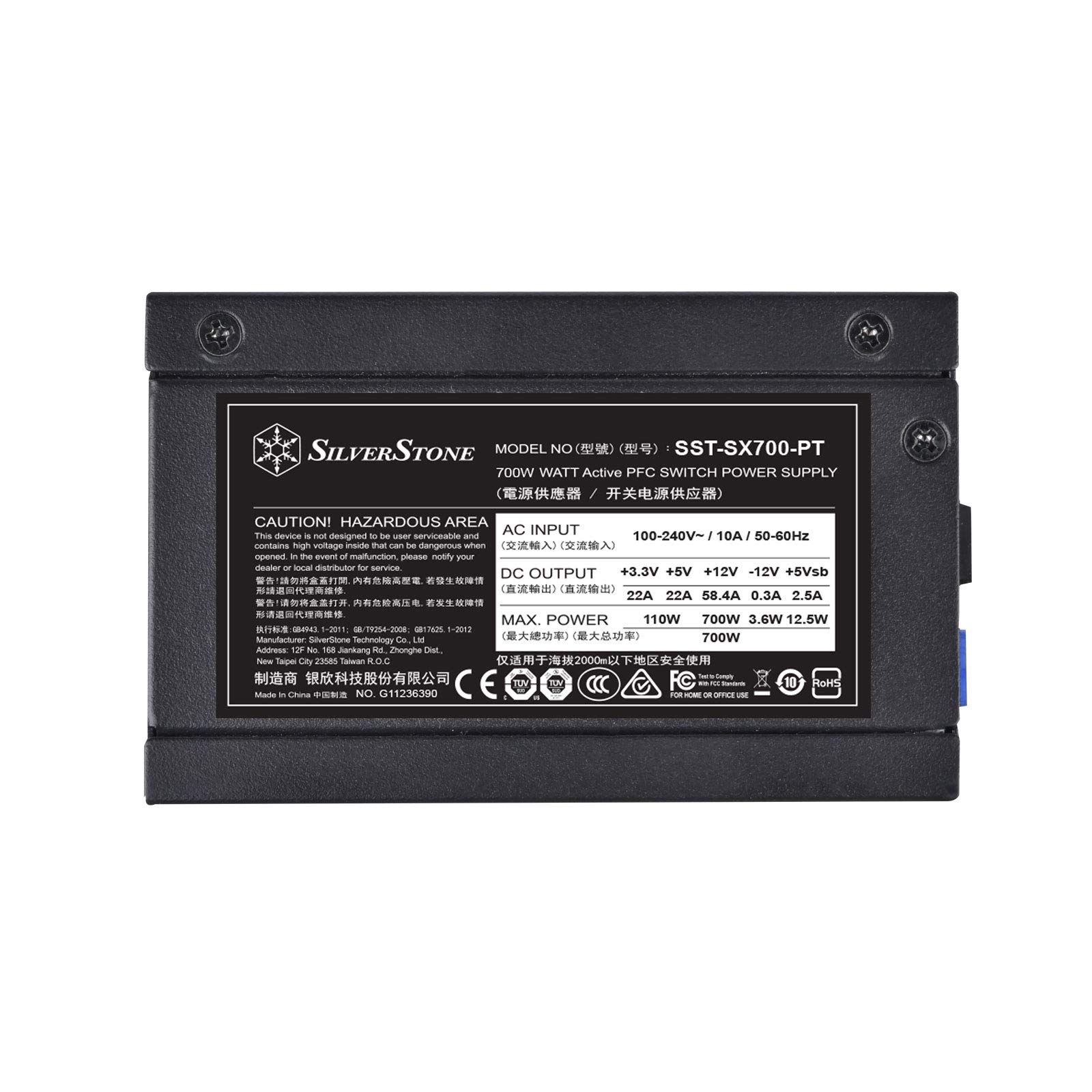 SilverStone SFX SX700-PT Netzteil 700W Platinum modular