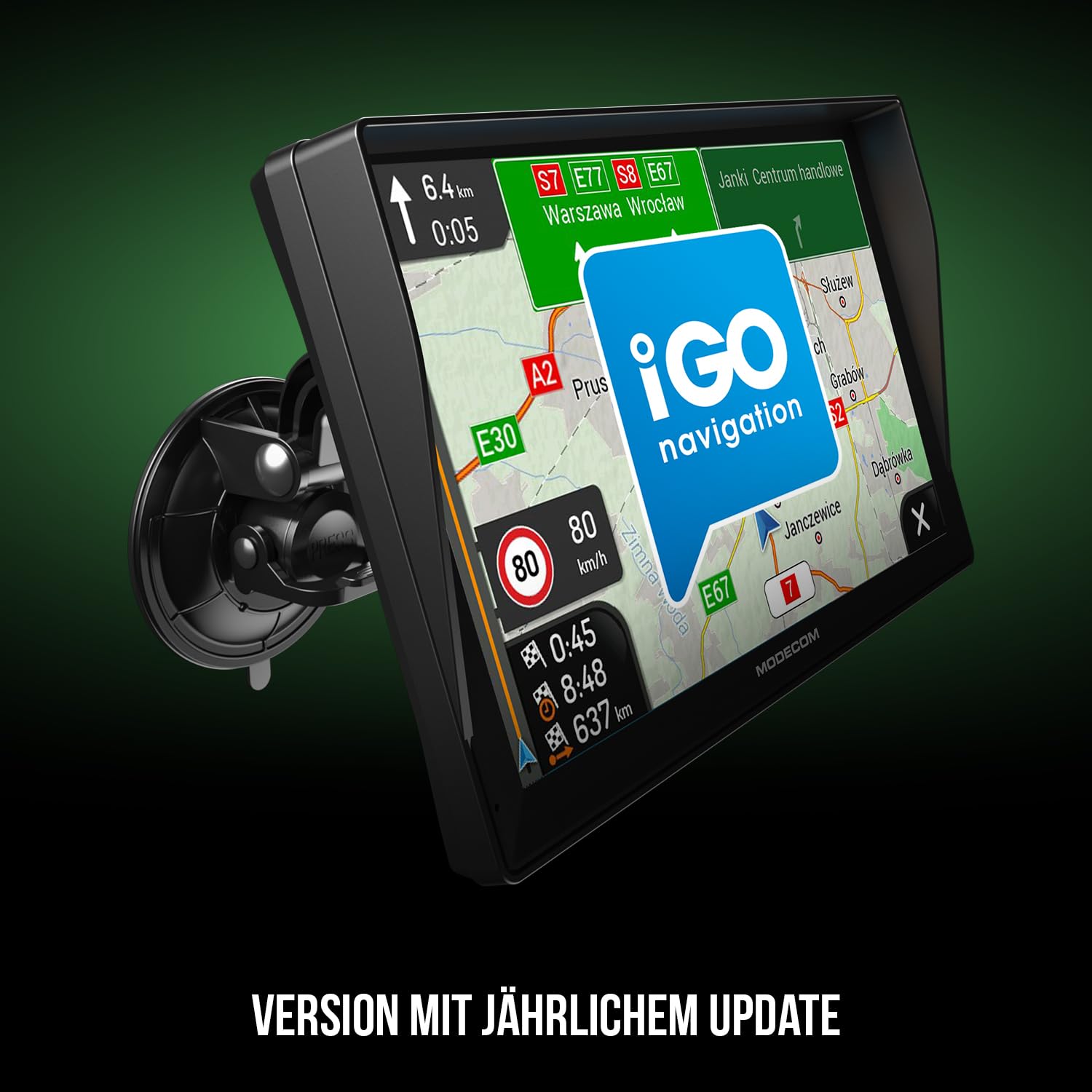 Modecom Freeway CX 9.3 Plus Navigationsgerät 9 Zoll iGO Europa