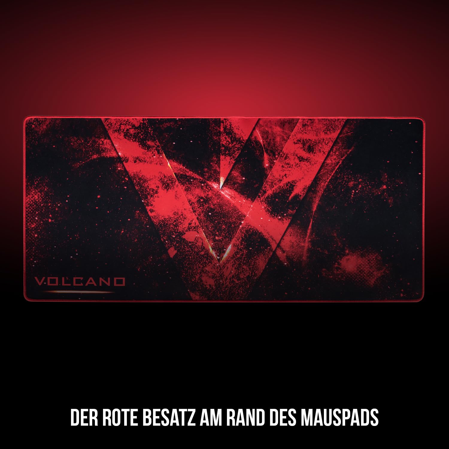 Modecom Volcano Erebus Mauspad Schwarz groß rutschfest