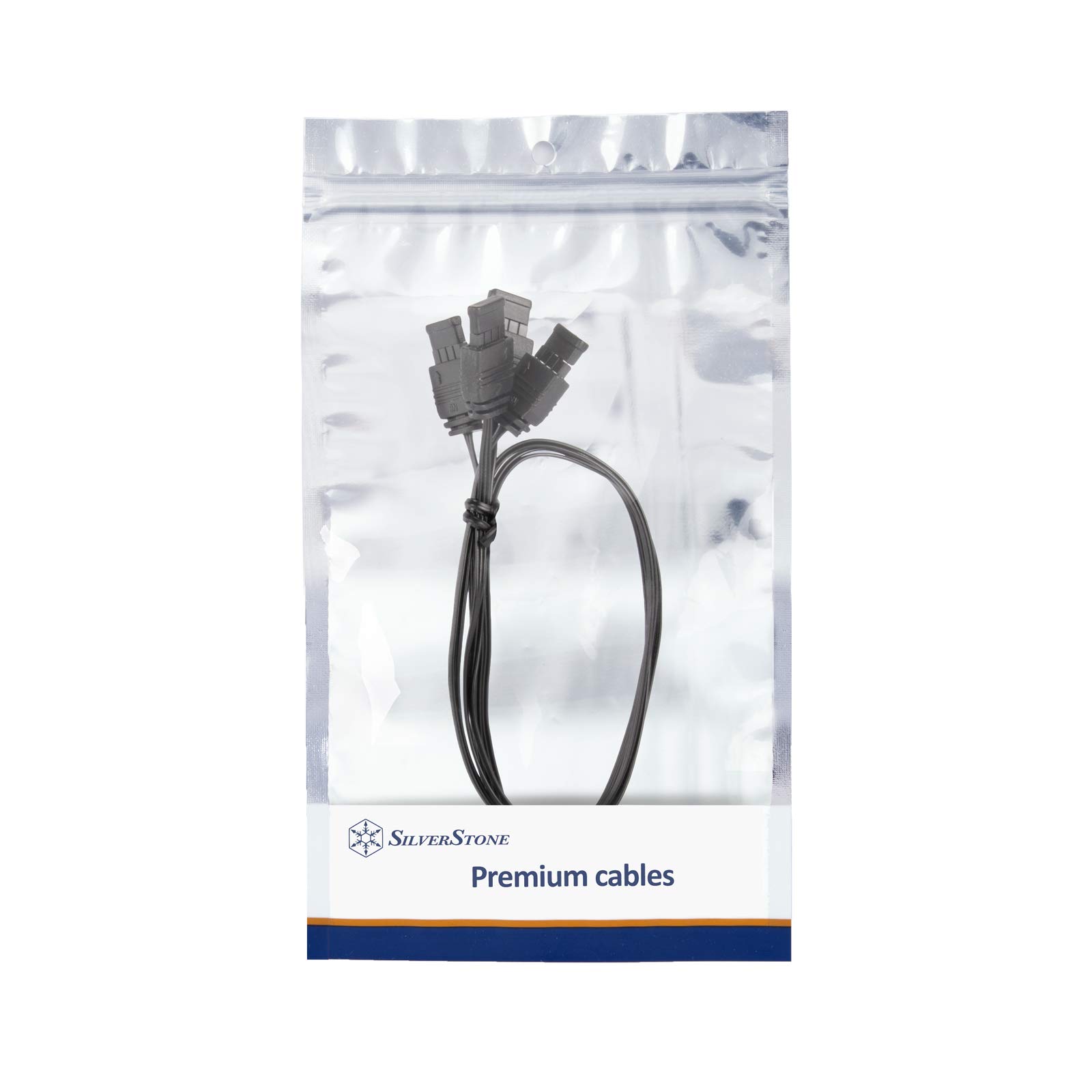 SilverStone CPL03 ARGB Verteilerkabel 1-zu-4 schwarz