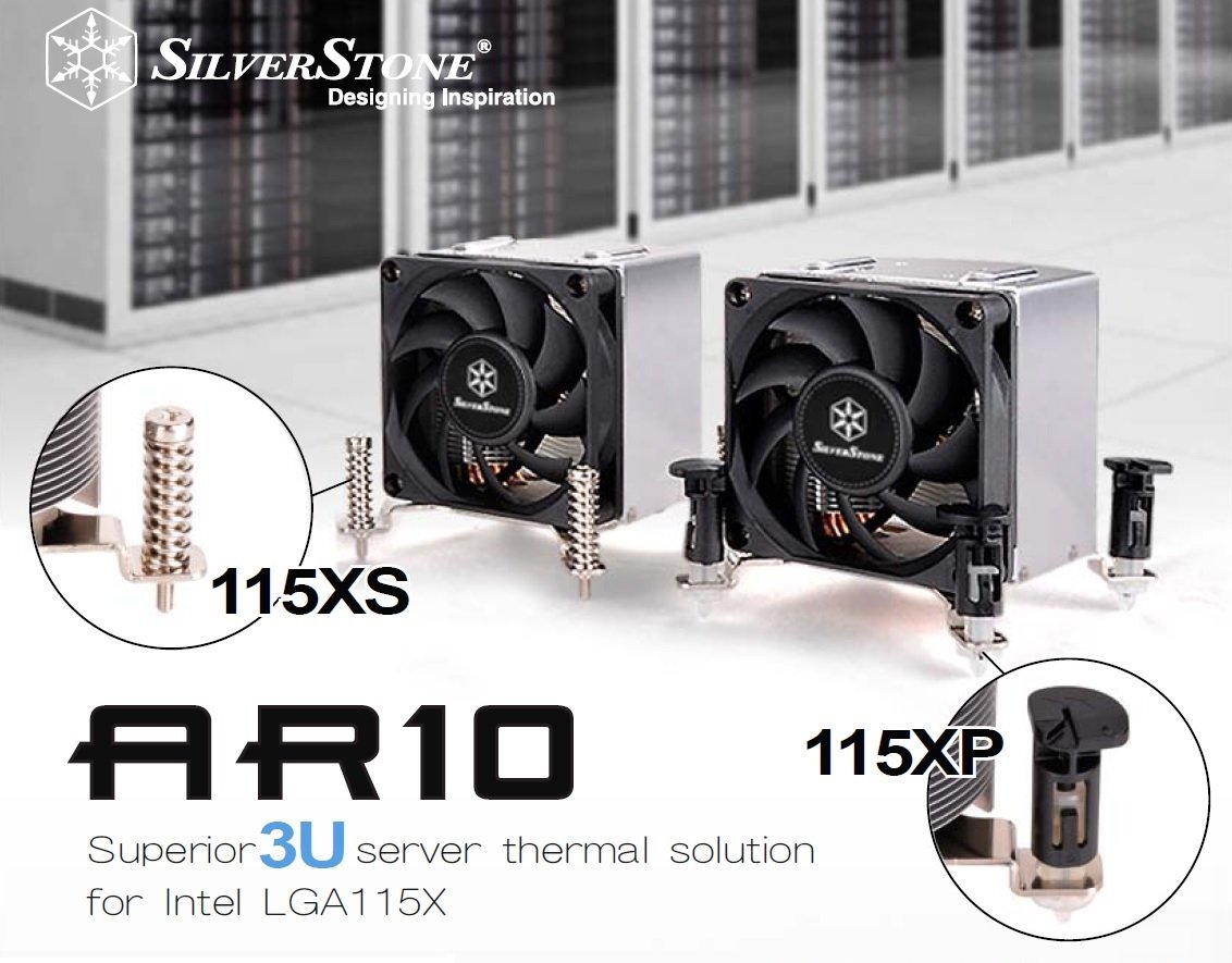 SilverStone AR10-115XP Argon CPU-Kühler 70mm Intel PWM
