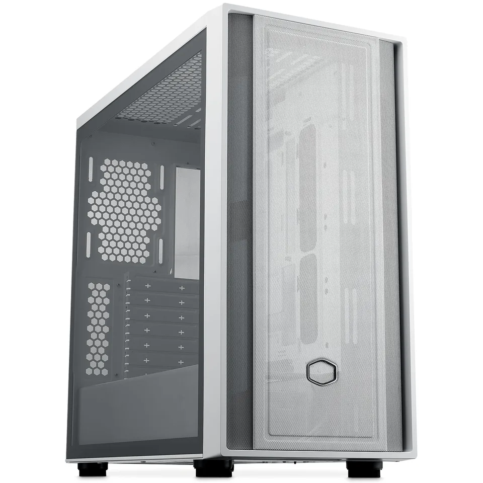 Cooler Master MasterBox 600 White Lite Mid-Tower E-ATX Glas