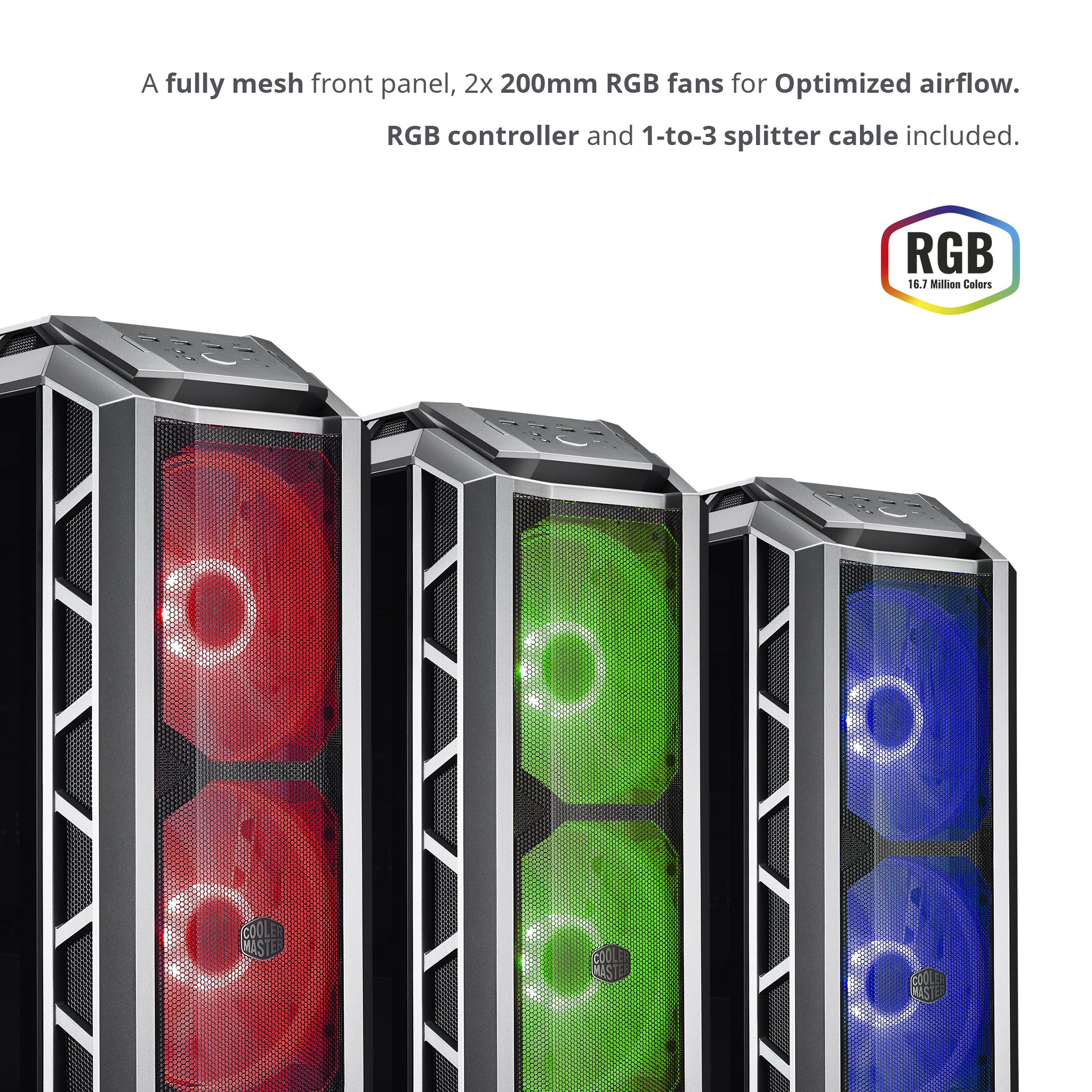 Cooler Master MasterCase H500P Mesh RGB Gehäuse 200mm