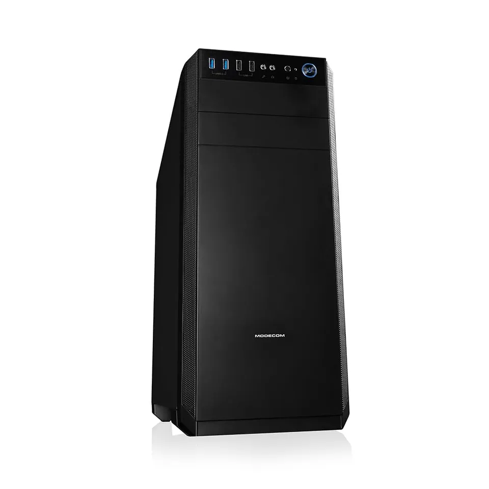 Modecom Oberon Pro Silent Midi-Tower Schwarz Metall