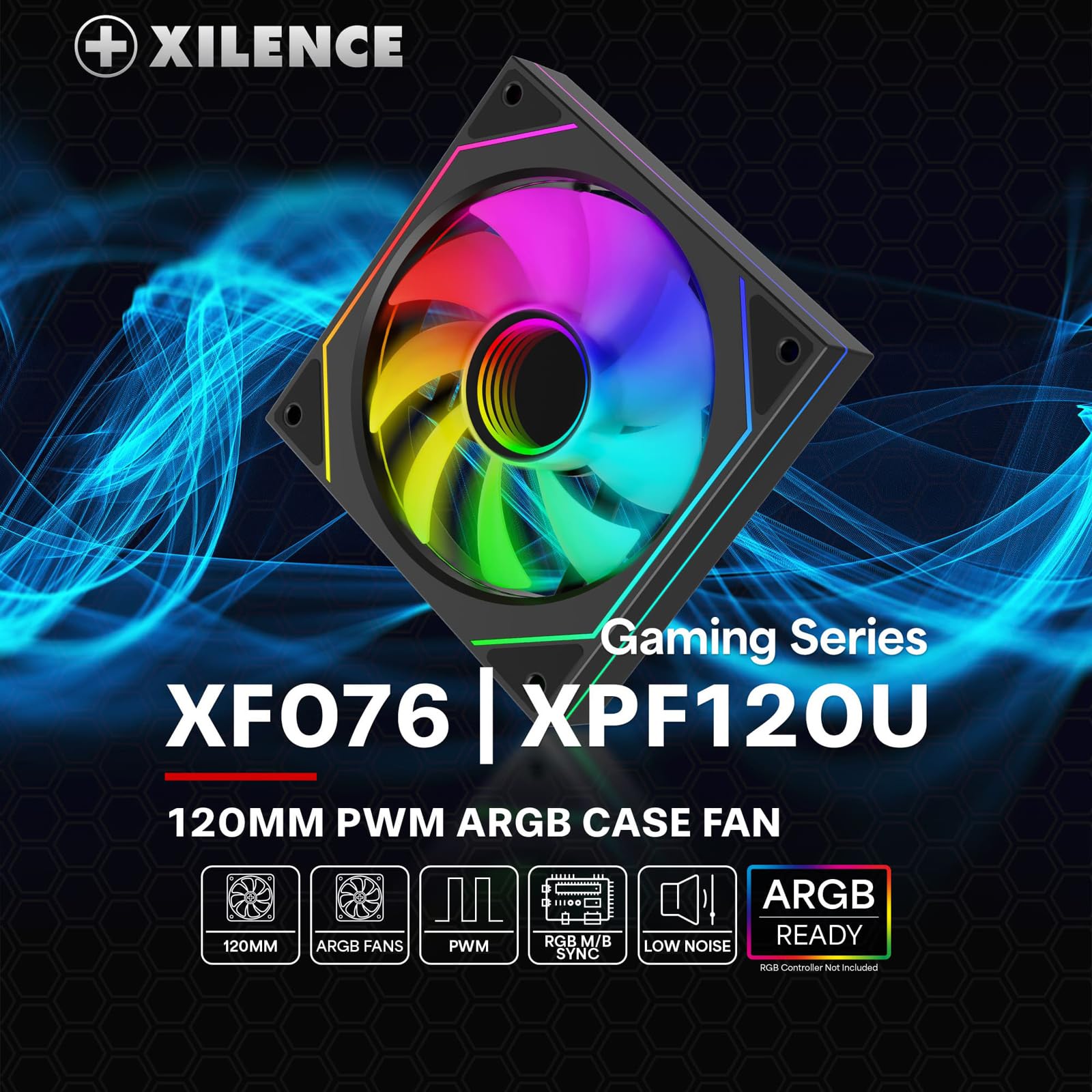 Xilence XPF120U.ARGB 120mm Gehäuselüfter ARGB PWM