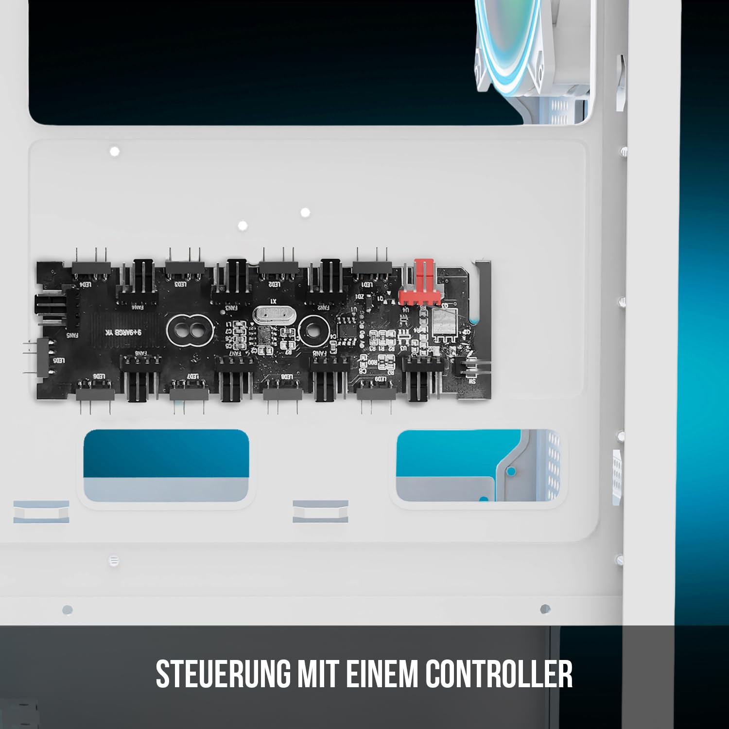 Modecom Breeze ARGB Flow Midi Tower Gehäuse Weiß ATX