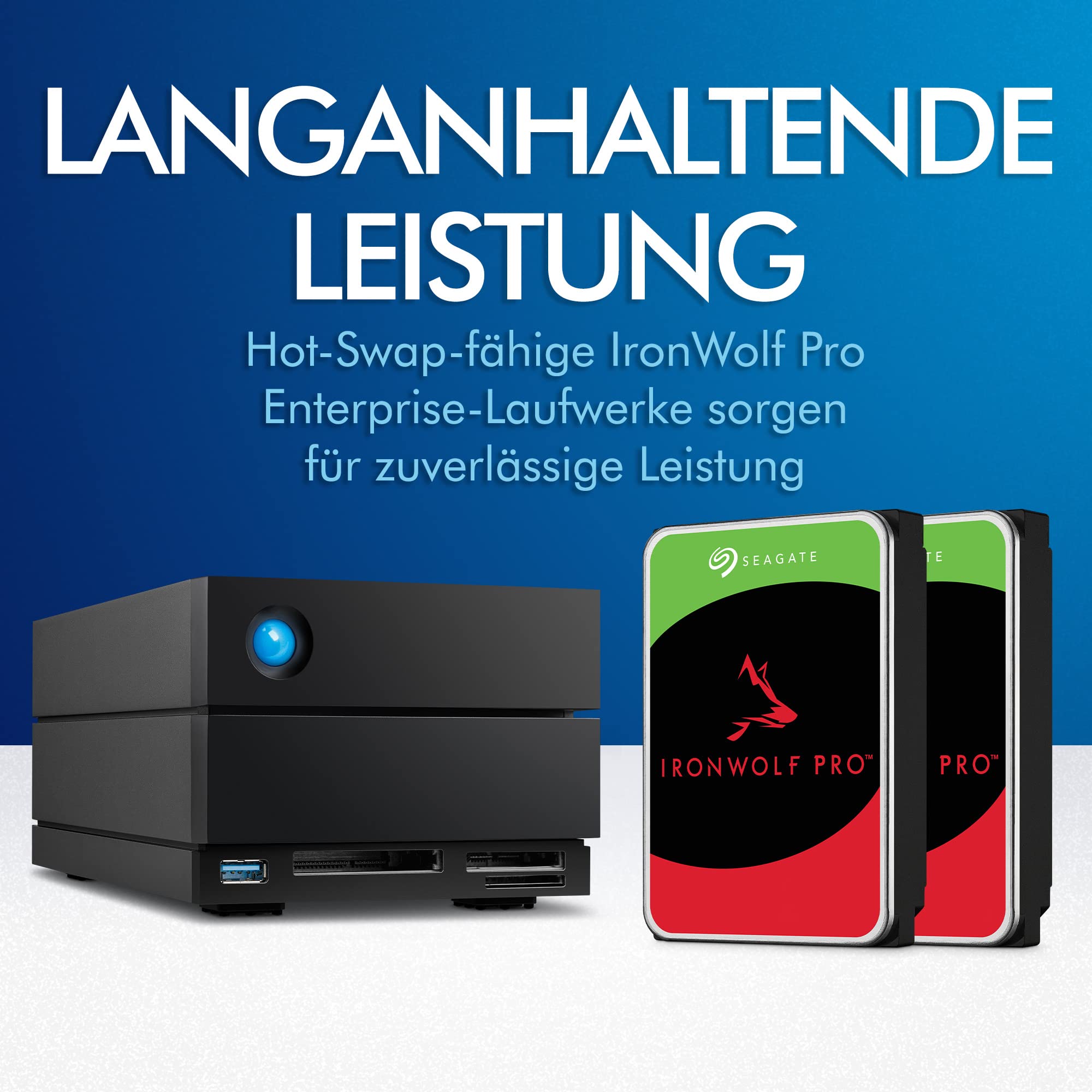 LaCie 2big Dock 16TB externe Festplatte Thunderbolt RAID