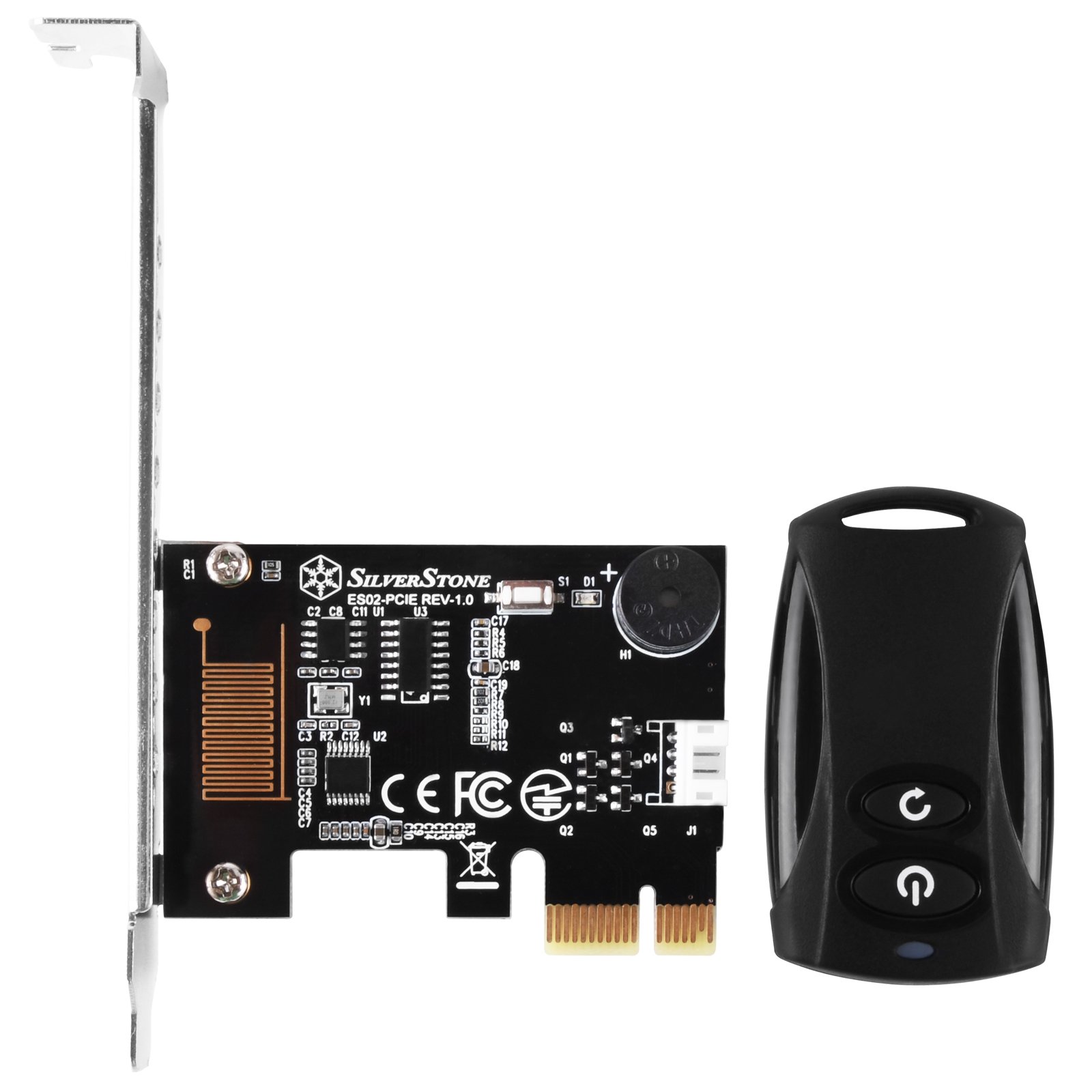 SilverStone SST-ES02-PCIe Funk-Fernbedienung PC Power Reset
