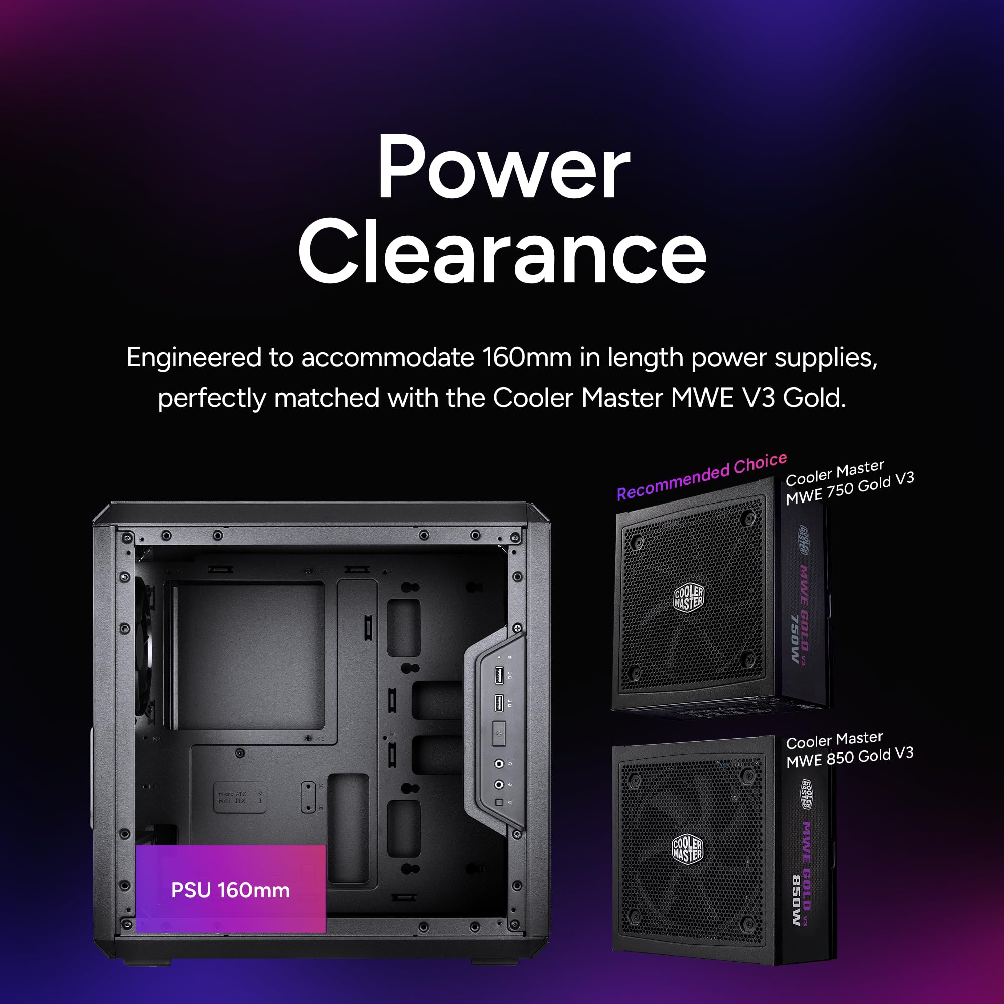 Cooler Master MasterBox Q300L PC Gehäuse Micro-ATX Fenster
