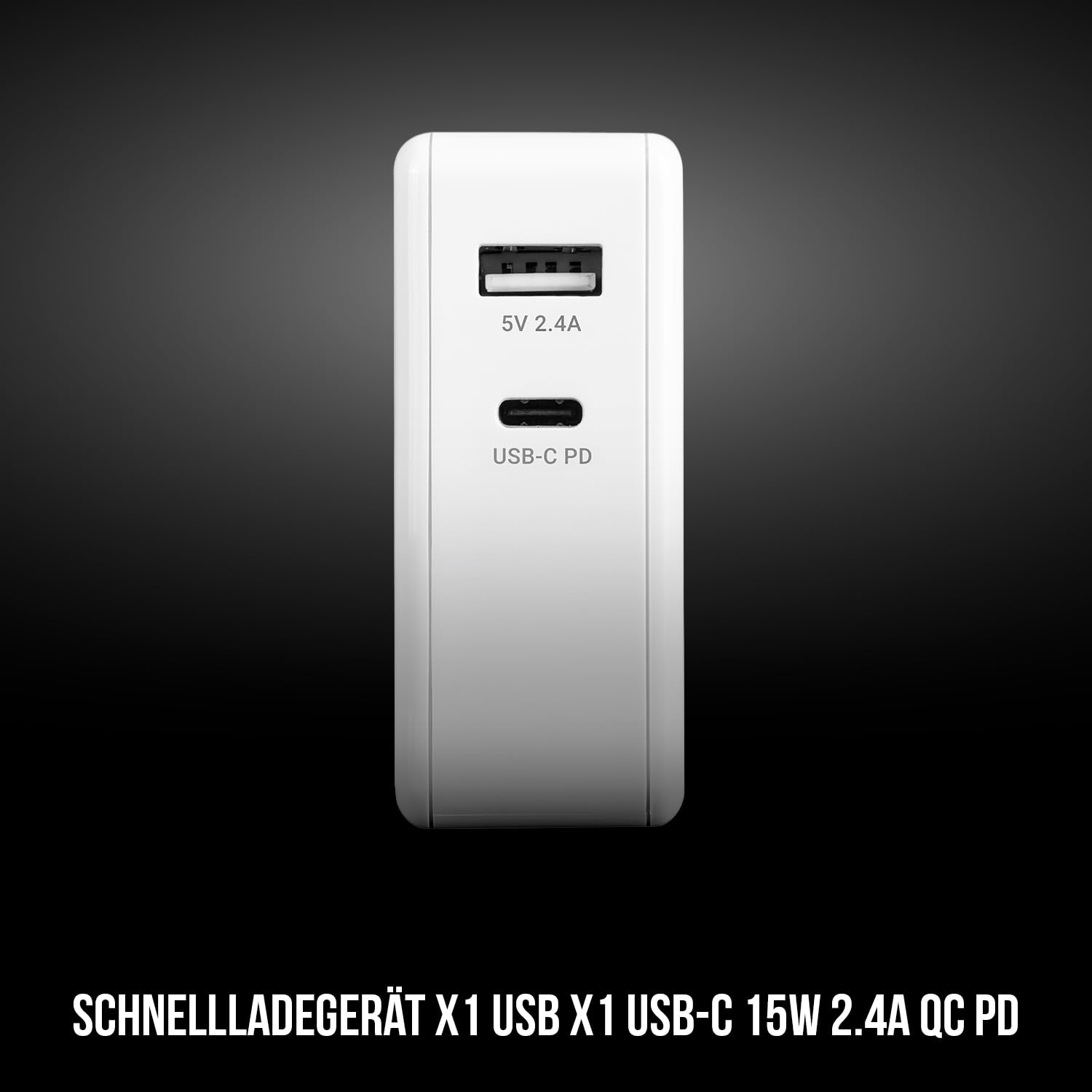 Modecom MC-45CU USB-C PD Schnellladegerät weiß 15W