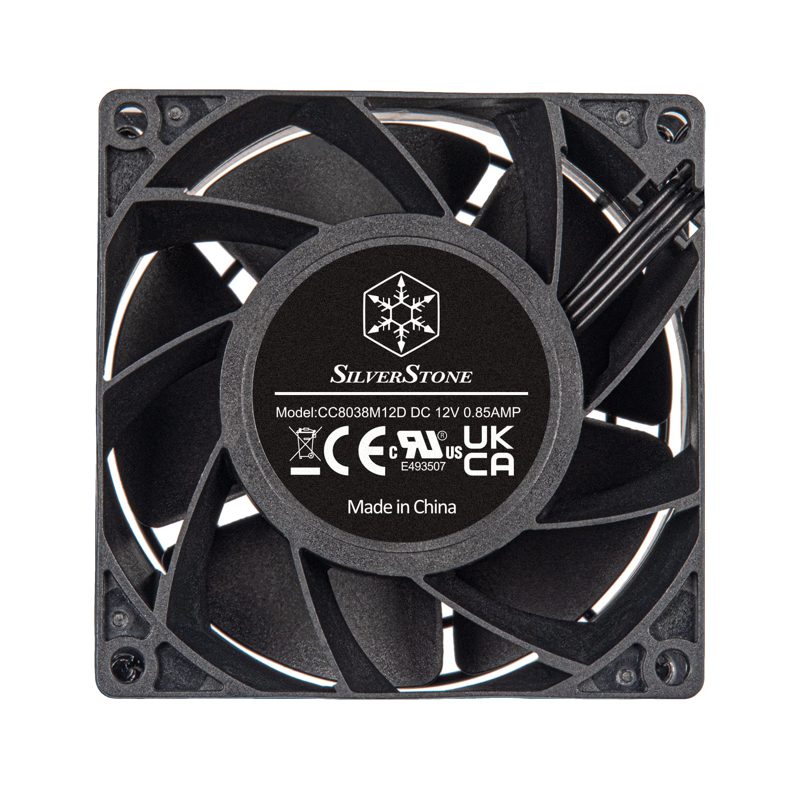 SilverStone FHS SST-FHS80X Lüfter 80mm PWM 38mm schwarz