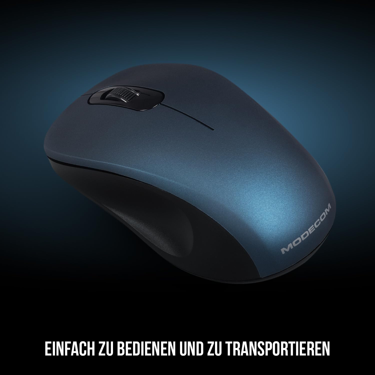 Modecom Mice MC-WM10S Funkmaus blau leise 2,4 GHz