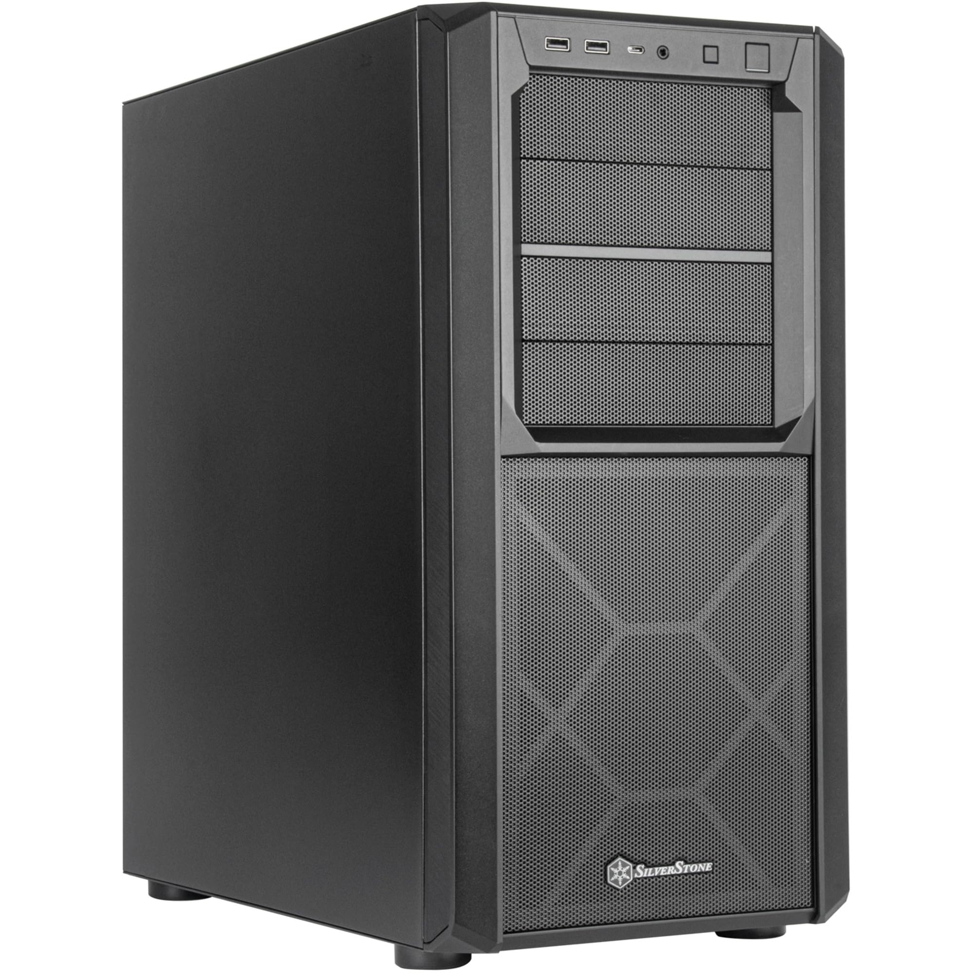 SilverStone SETA D1 Midi Tower PC-Gehäuse schwarz