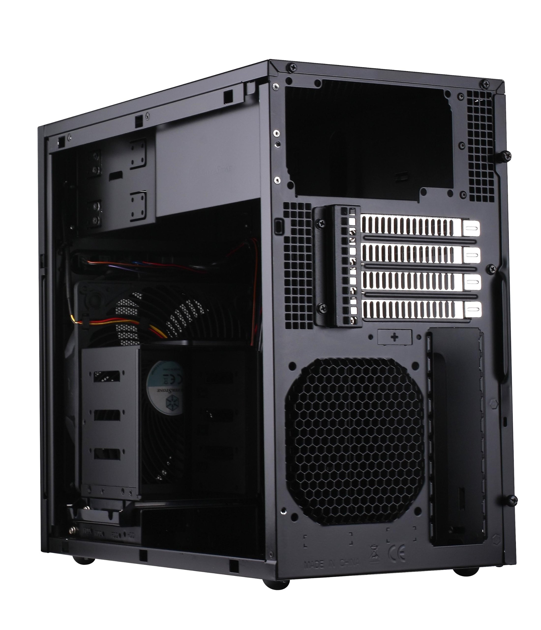 SilverStone Temjin TJ08-E Mini Tower Gehäuse Micro-ATX schwarz