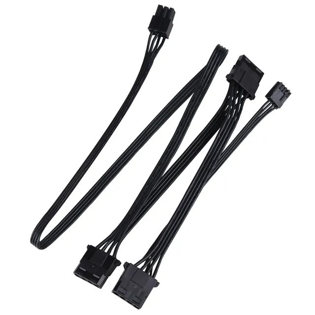 SilverStone Essential PP05-L Kabel-Set modular Flachkabel schwarz