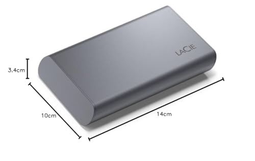 LaCie Mobile Drive Secure 2TB externe SSD USB-C Space Grey