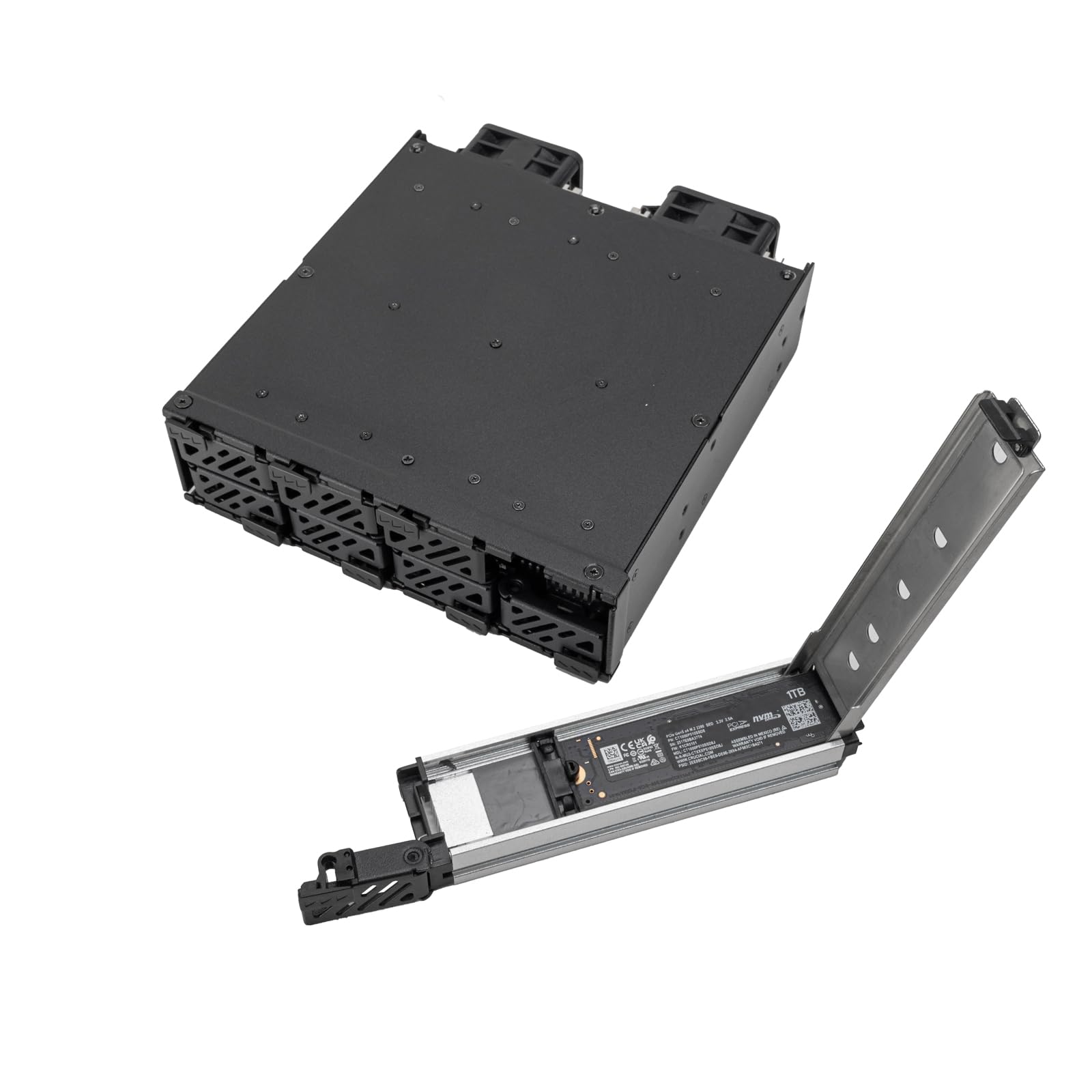 SilverStone FSM08-MS 5,25" 8-Bay M.2 SSD Gehäuse NVMe